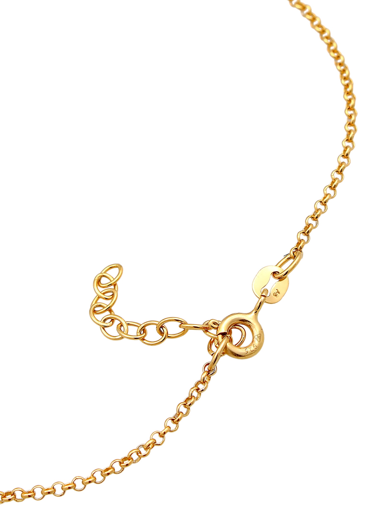 Elli Fußkette »Fußschmuck Beads Kugeln Pastell 925 Silber«