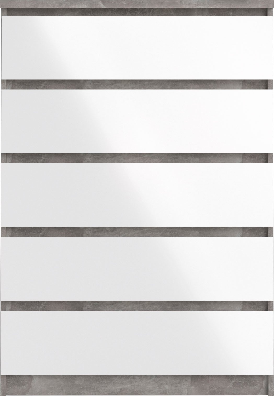 INOSIGN Kommode »Naia, Aufbewahrung, 5 Schubladen, Matt-Optik, grifflose Front« Modern, skandinavisches Design, in mehrere Farben, Hoch