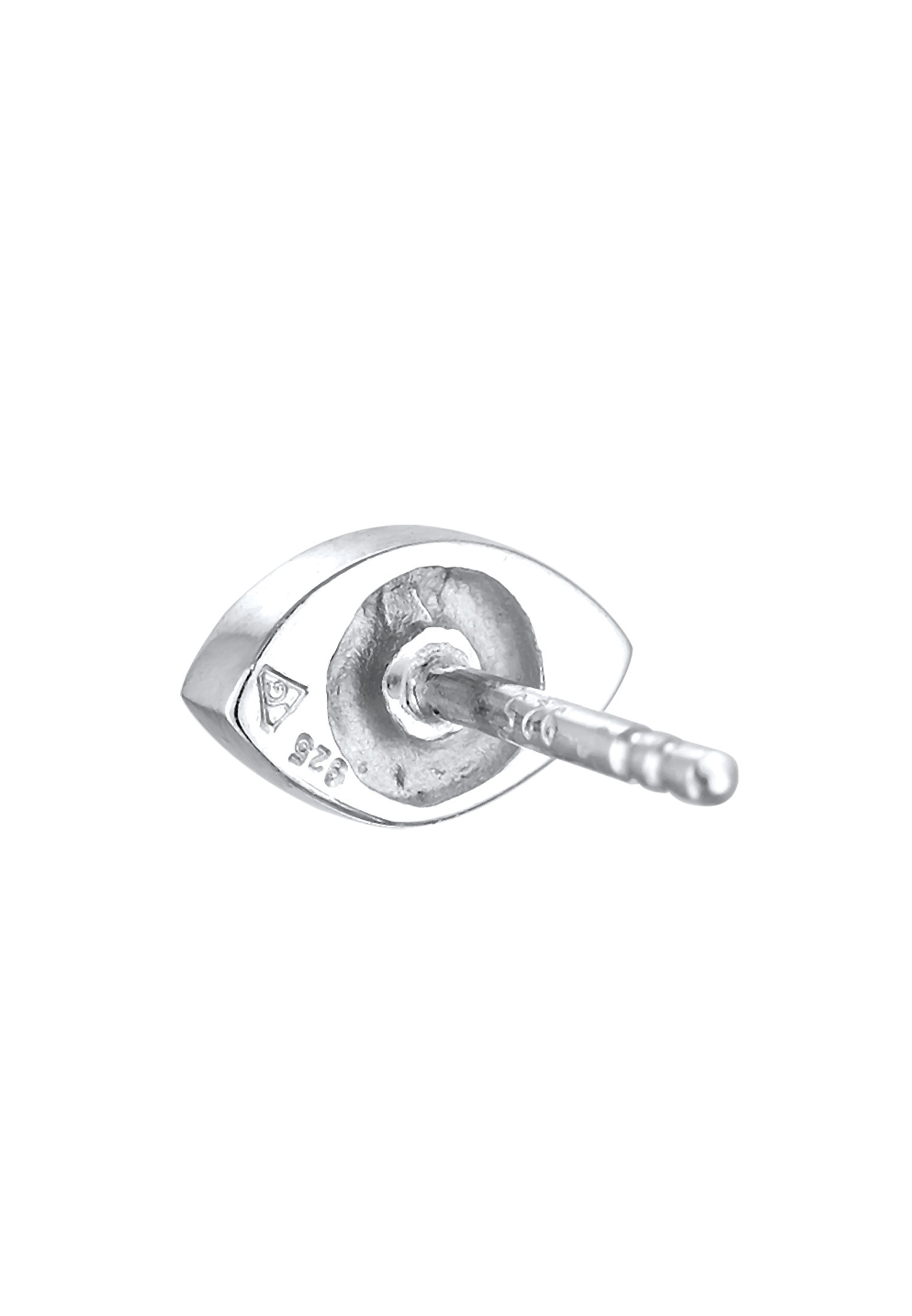 Elli Piercing-Set »Ohrringe Single Ohrstecker Evil Eye Symbol Emaille 925 Silber«