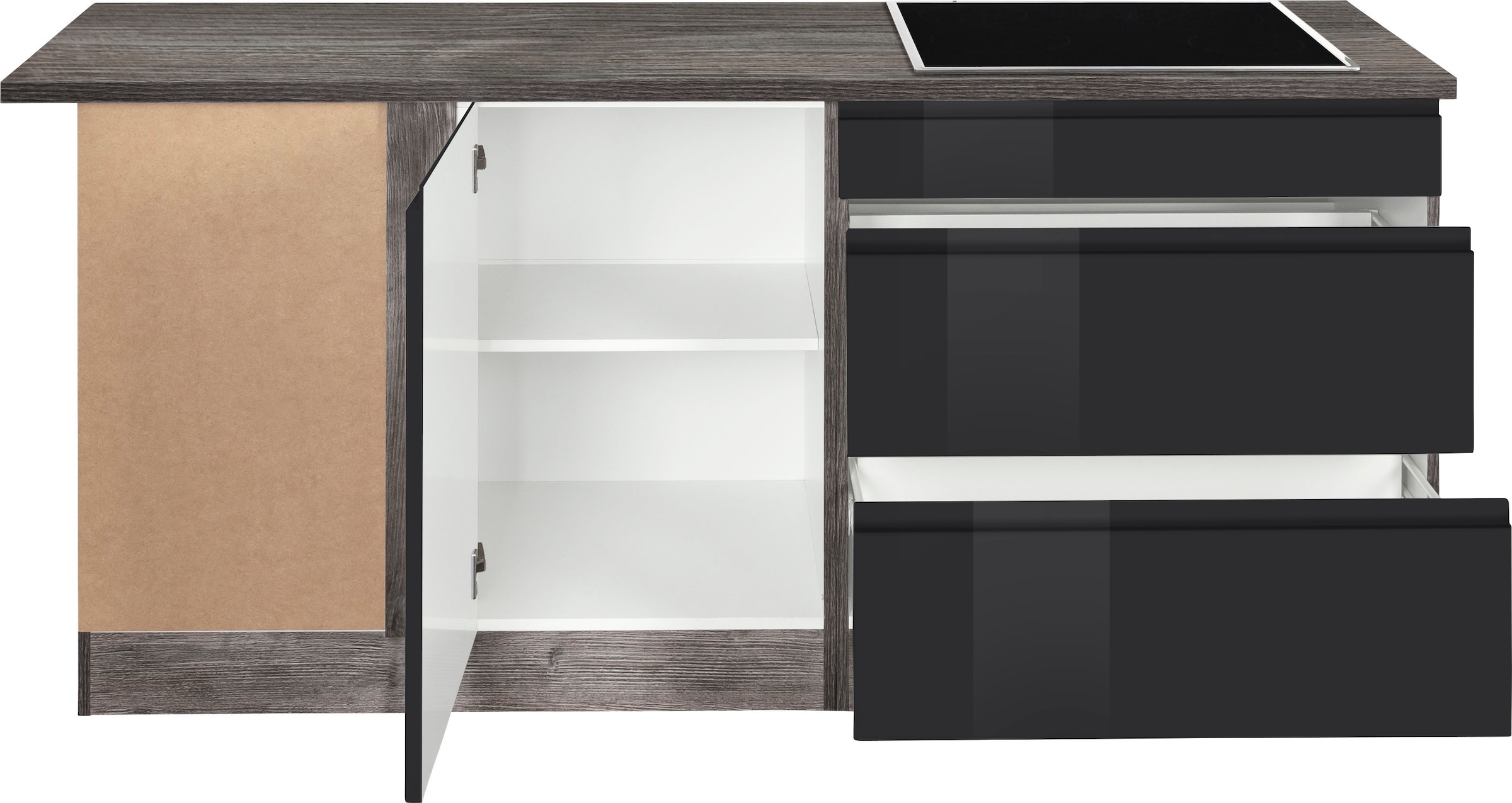 KOCHSTATION Winkelküche »KS-Virginia« Stellbreite 230/190 cm, ohne E-Geräte