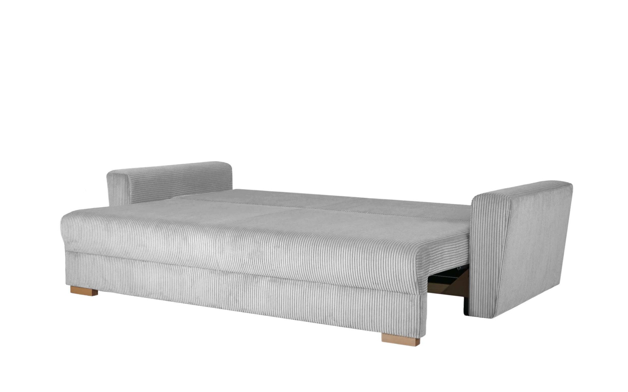 INOSIGN 3-Sitzer »MAGHERA Schlafsofa mit Bettkasten, in hochwertiger Verarbeitung«, mit Wellenunterfederung, Cord und Struktur-Bezug, B/H/T 230/92,5/79 cm