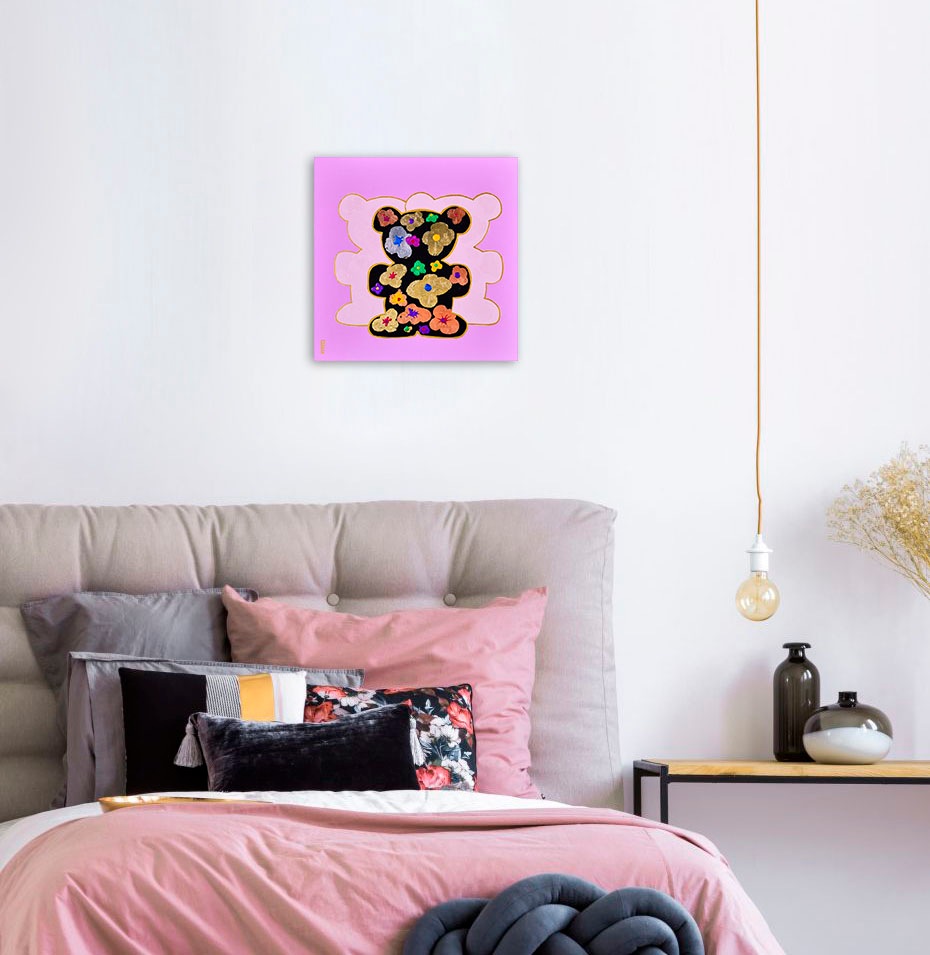 queence Leinwandbild »Bears VII«, Bär-Bären-Kunst, (1 St.), Premium-Leinwandstoff, Handarbeit aus Deutschland