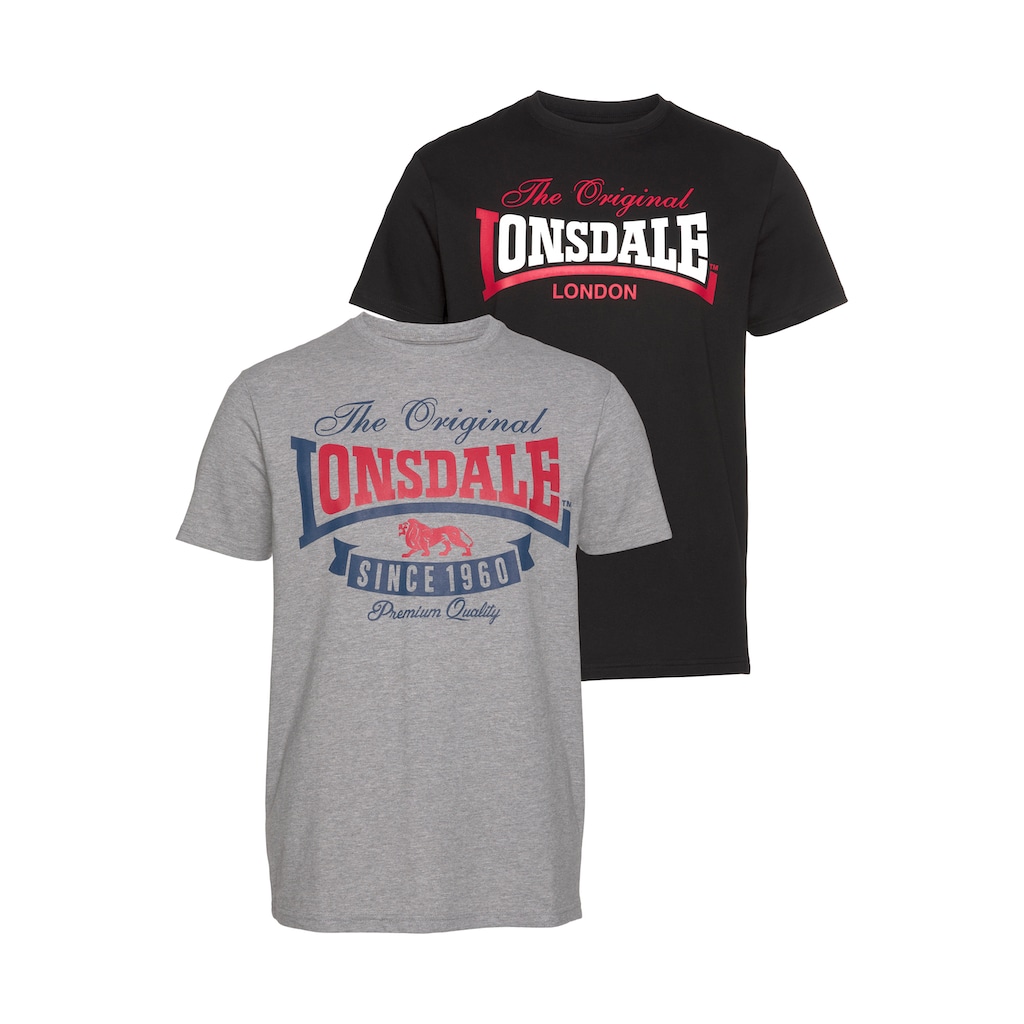 Lonsdale T-Shirt »GEARACH«, (Packung, 2er-Pack)