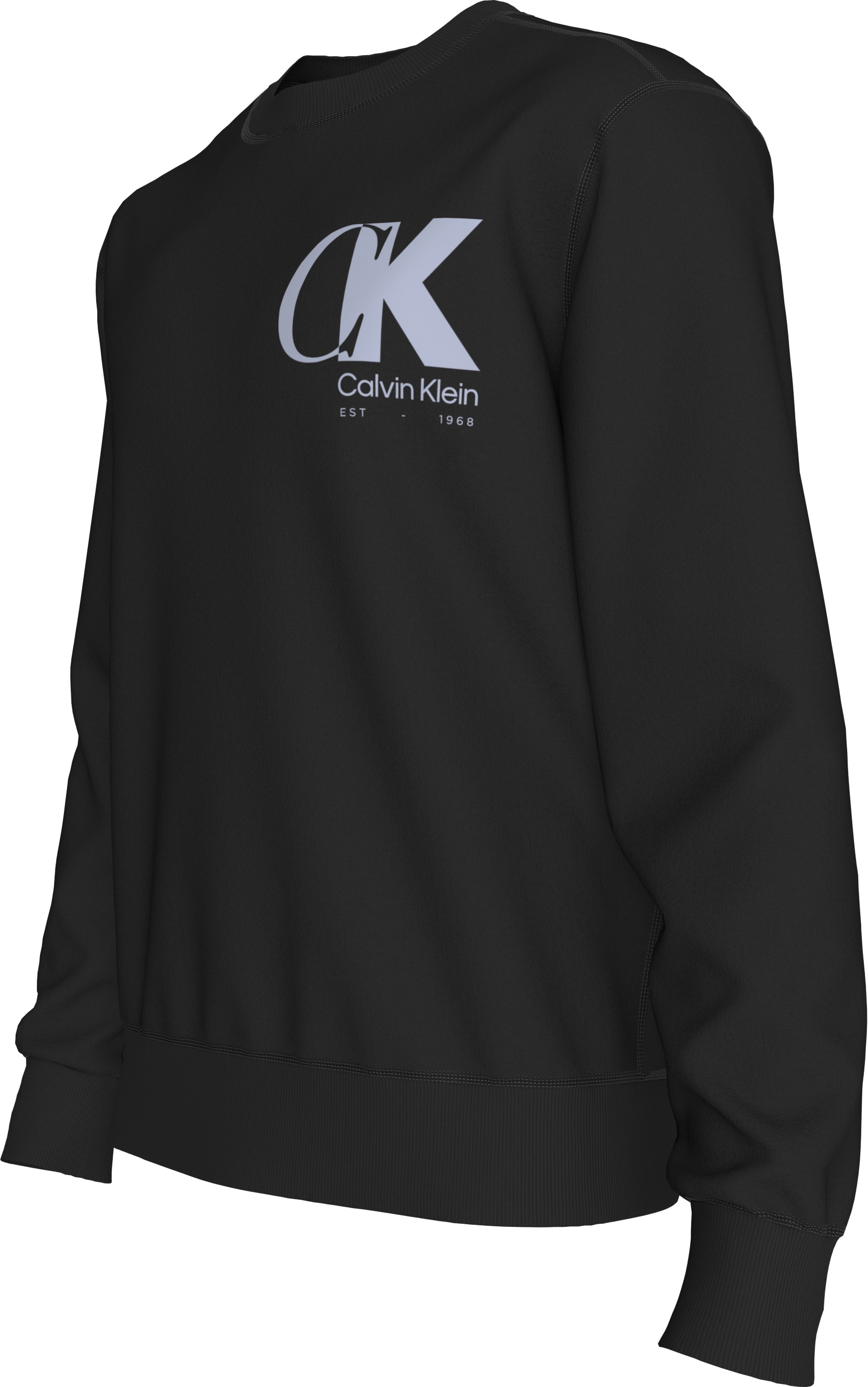 Calvin Klein Sweatshirt »LS EU 350TERRY CK OVERLAP GRAPHI«, Rundhalsausschnitt, regular fit