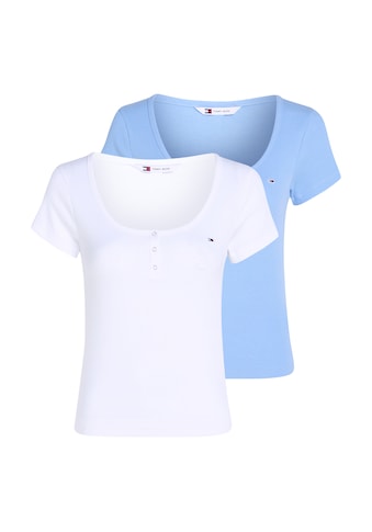 T-Shirt »TJW 2PACK HENLEY SS RIB TEE«, (Packung, 2er-Pack)