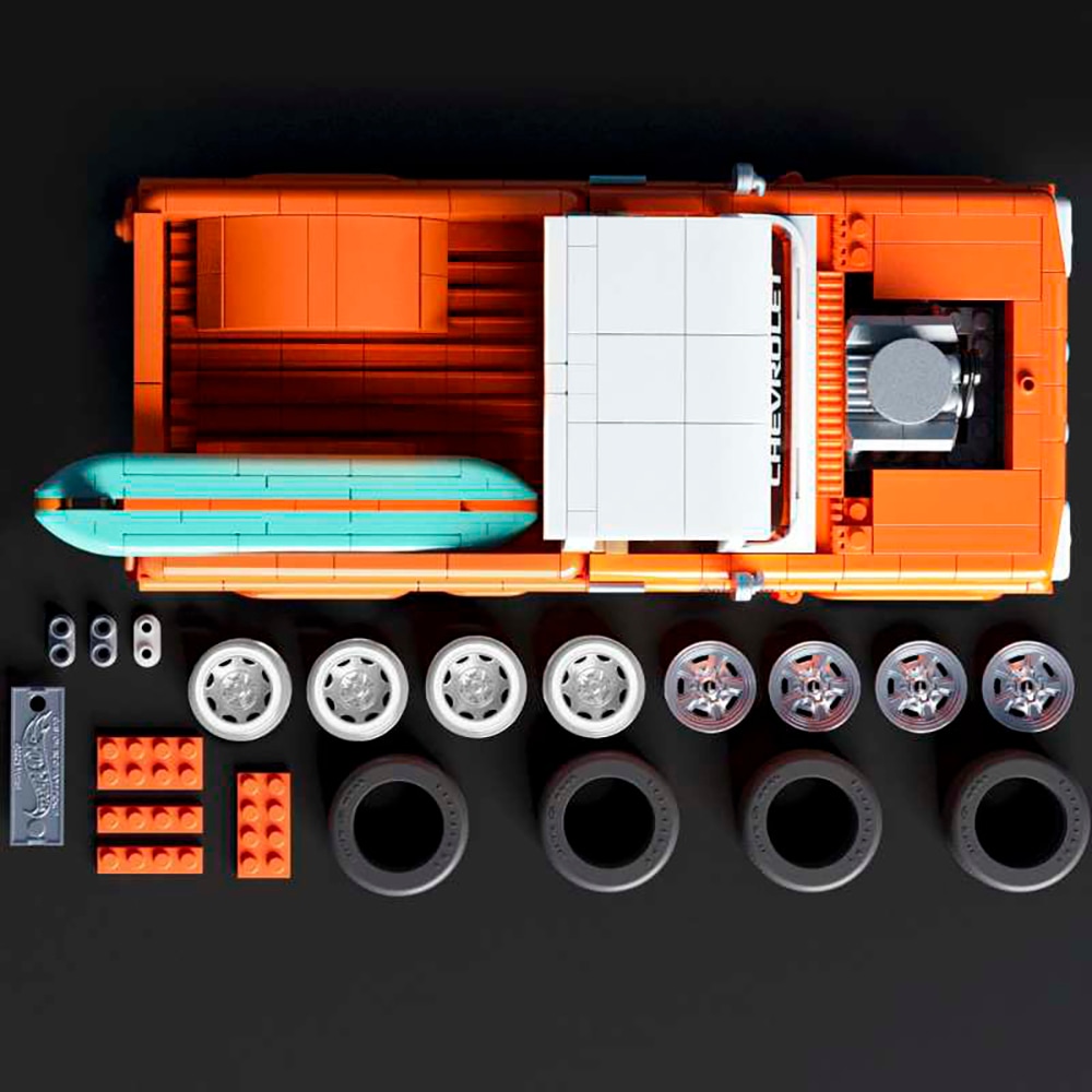 Mattel® Modellbausatz »Mattel Brick Shop Hot Wheels, ELITE SERIES CHEVY« 858 Stk. tlg. 1:16