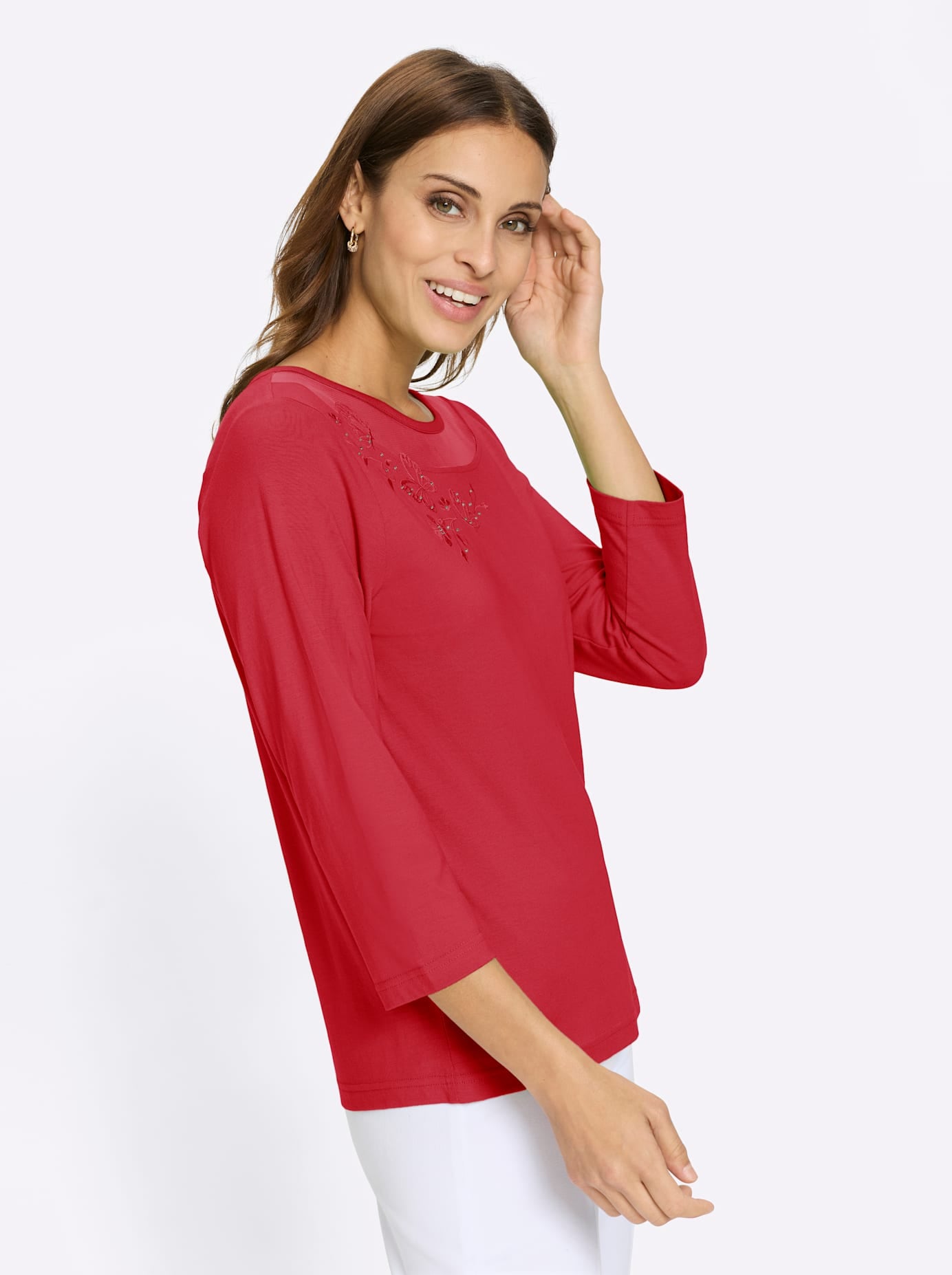 Lady 3/4-Arm-Shirt »Rundhals-Shirt« 1 tlg.