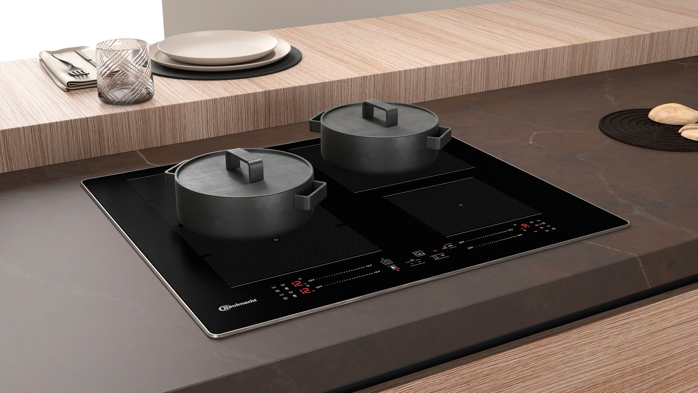 BAUKNECHT Induktions-Kochfeld von SCHOTT CERAN® »BS 3960F AL«