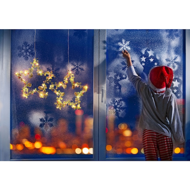 BONETTI LED Stern »Weihnachtsstern, Früchte und Zapfen«, 2er Set, zum  Aufhängen, Ø ca. 27 cm, Weihnachtsdeko online kaufen | mit 3 Jahren XXL  Garantie