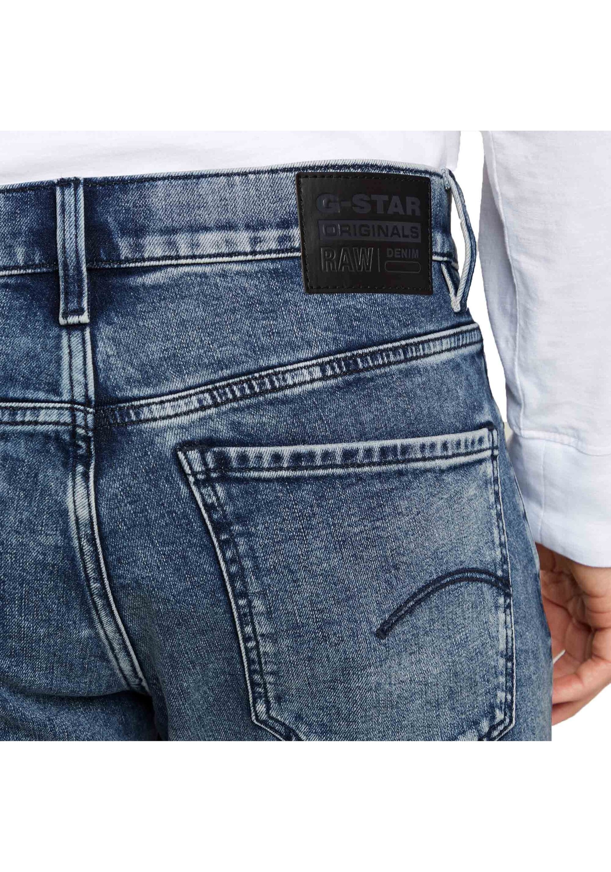G-STAR Skinny-fit-Jeans »Jeans Mosa Straight Faded Atlantic Ocean«
