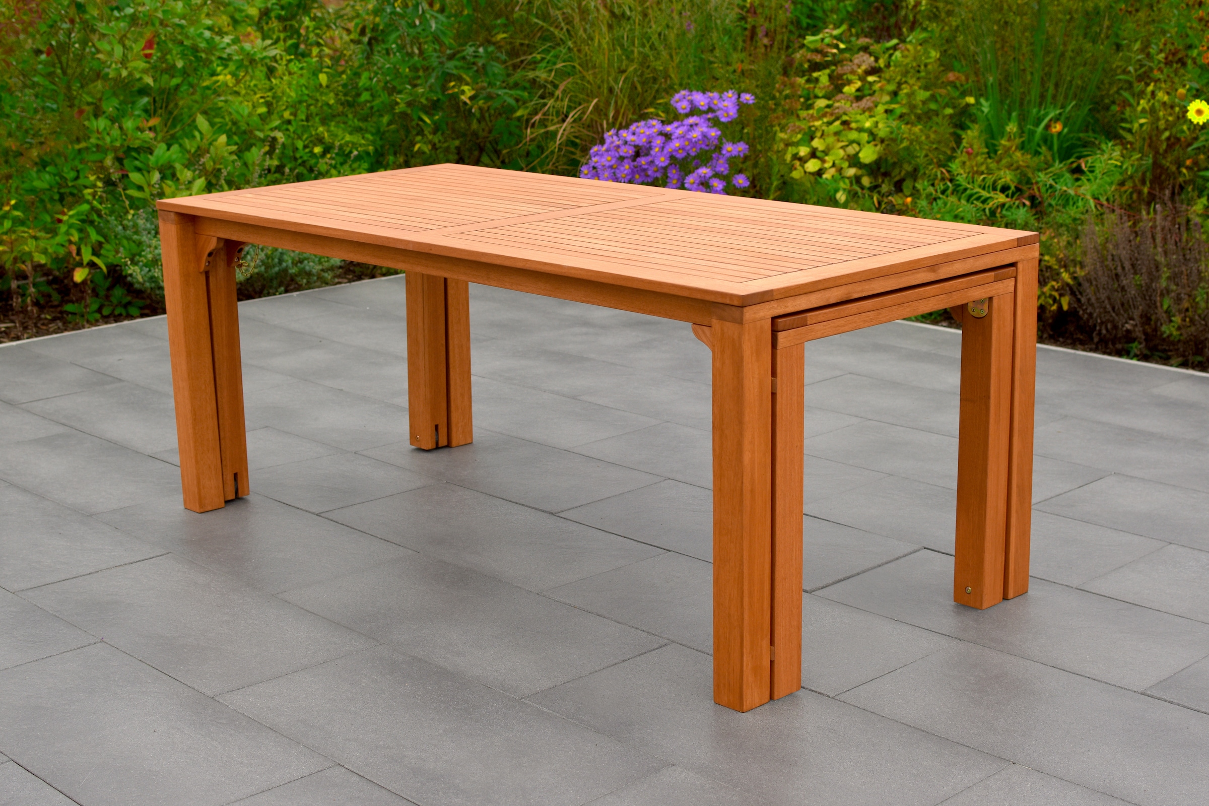 MERXX Gartentisch »Flex Ausziehtisch«, erweiterbar, BxT: ca. 90/73 x 185/370 cm, auch separat aufstellbar