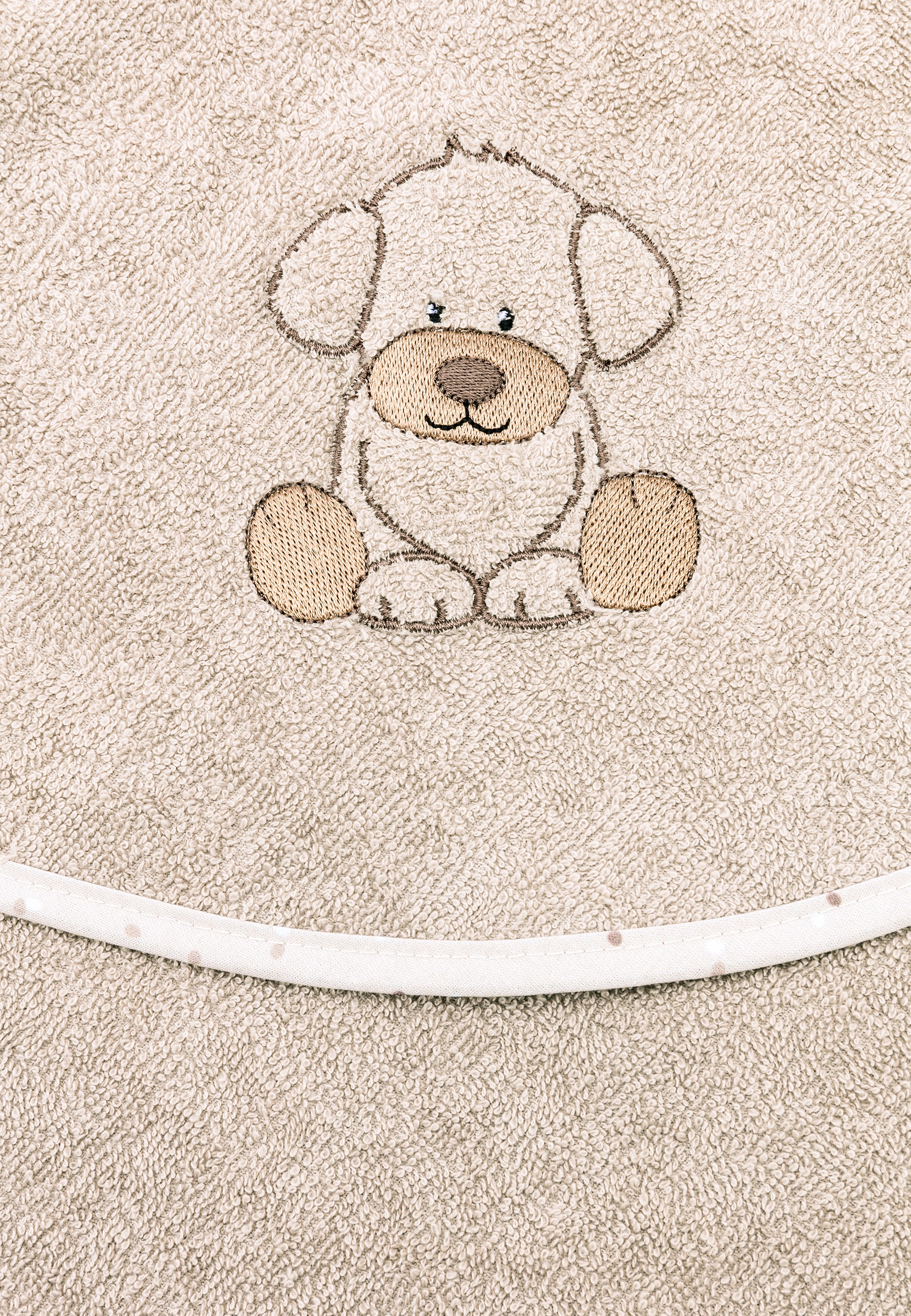 Sterntaler® Kapuzenhandtuch »Kapuzenbadetuch 100x100 cm HUND Lucky«, (1 St.)