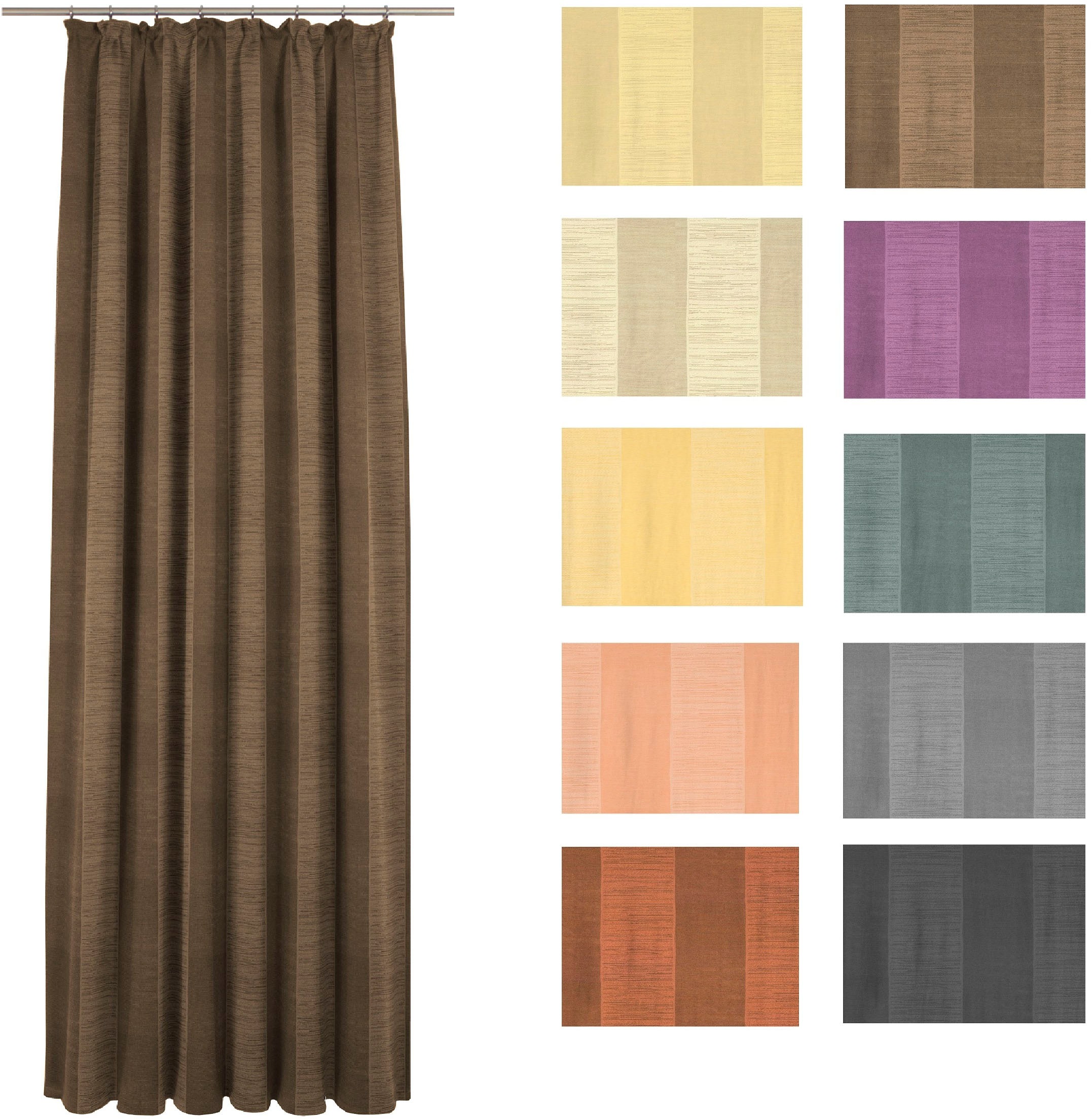 Wirth Vorhang »Niederau« Smokband 1 Stk. tlg.