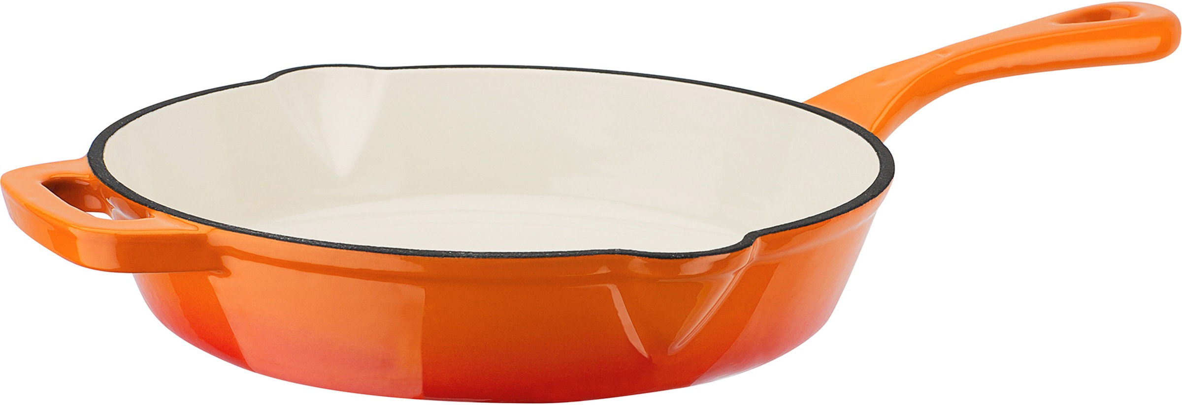 GSW Topf-Set »Orange Shadow«, Gusseisen, (Set, 4 tlg., 1x Kochtopf Ø 24 cm, 1x Bratpfanne Ø 26 cm, 1 Auflaufform 35x 21 cm), Induktion