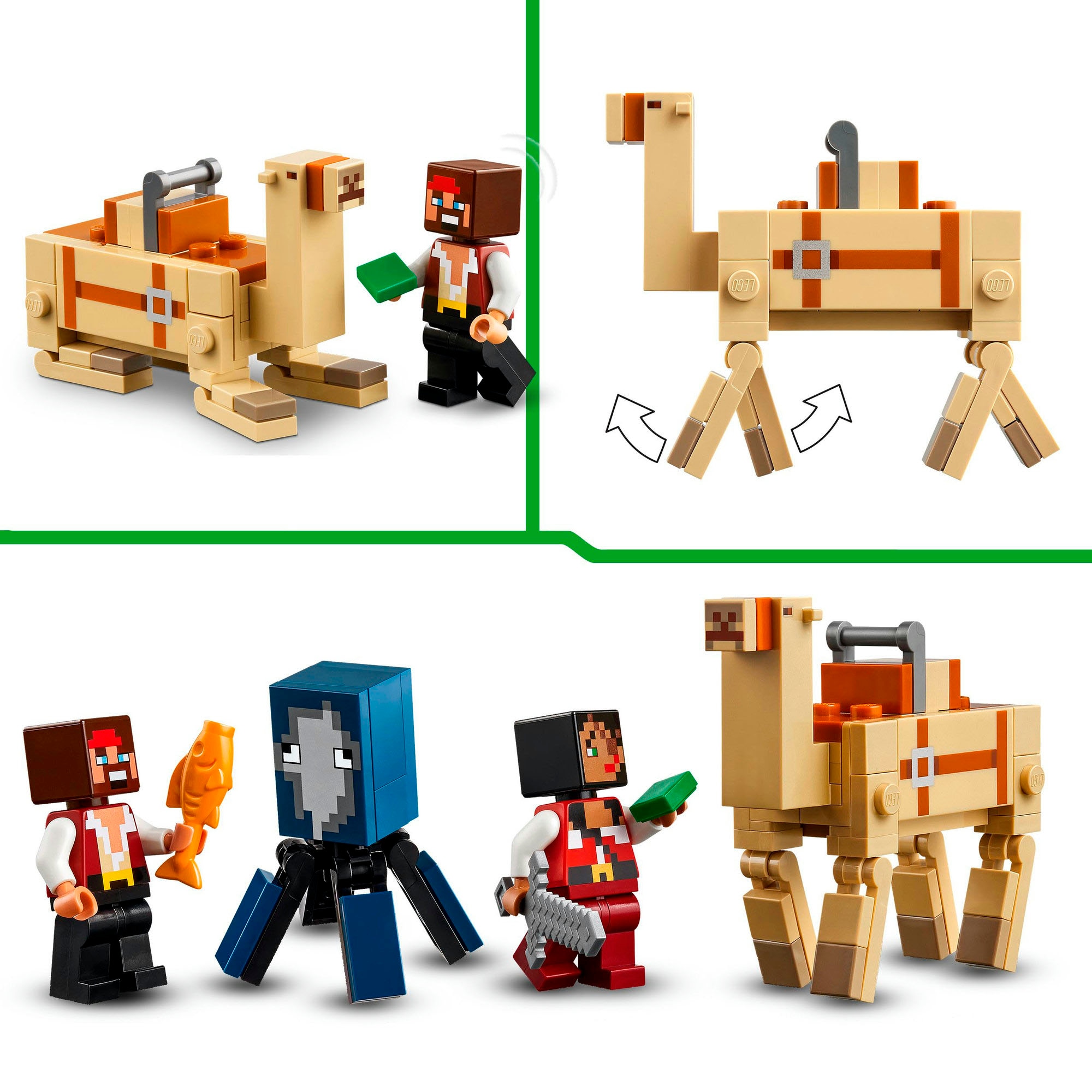 LEGO® Konstruktionsspielsteine »Die Piratenschiffreise (21259), LEGO Minecraft«, (166 St.), Made in Europe