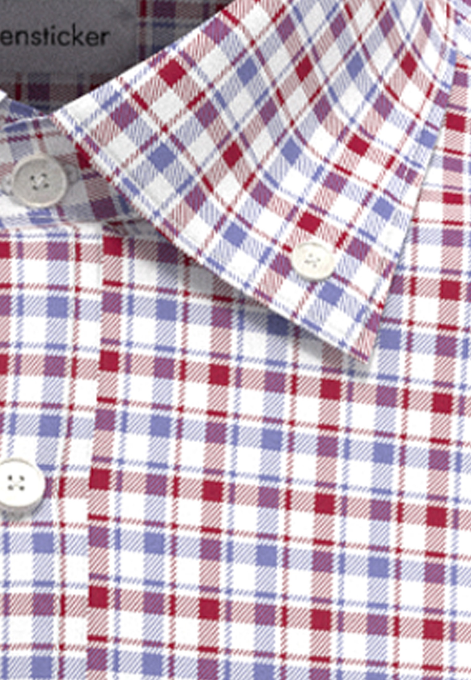 seidensticker Businesshemd »Regular« Regular 1/2 Button-Down-Kragen Karo