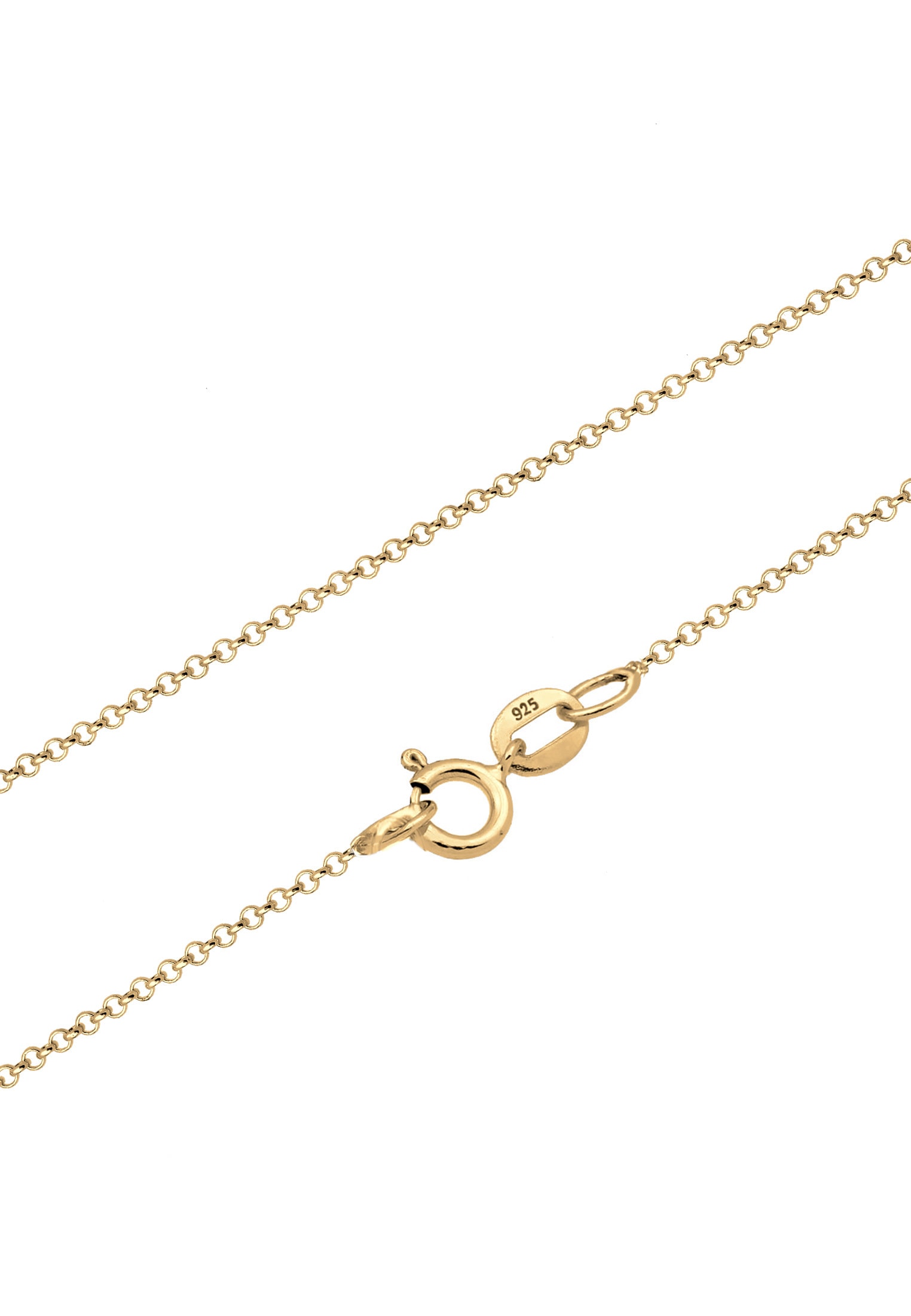 Elli Kette mit Anhänger »Halskette Plättchen Rechteck Organic Look 925 Silber«