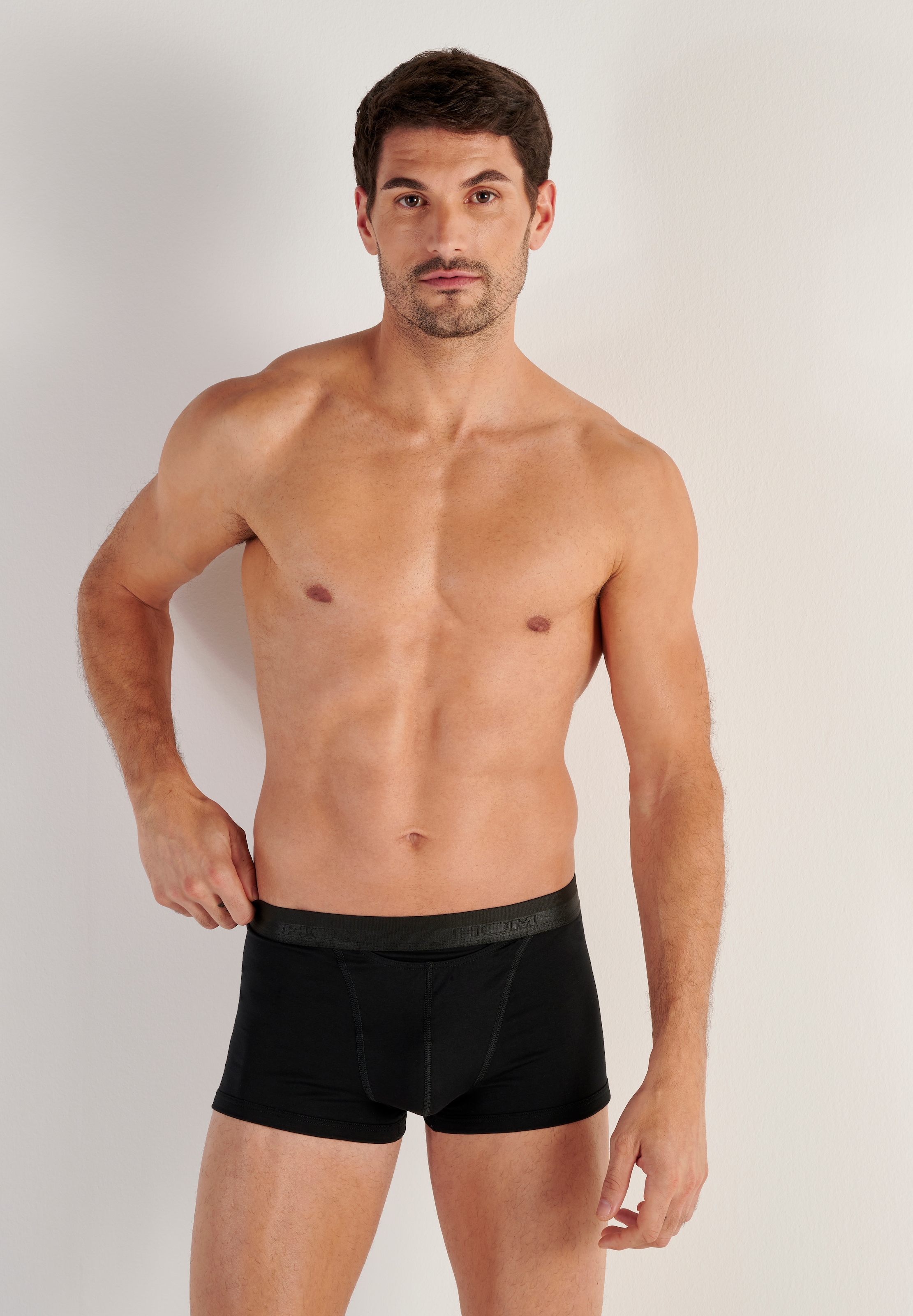 Hom Boxershorts »HO1« bequem, weich, eng, elastisch, basic, breiter Bund, Baumwollmix