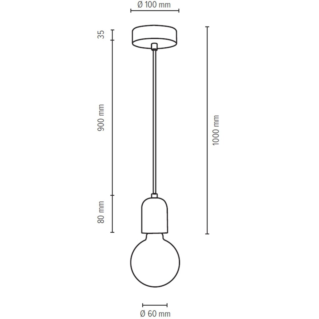 SPOT Light Pendelleuchte »AMORY«, 1 flammig-flammig