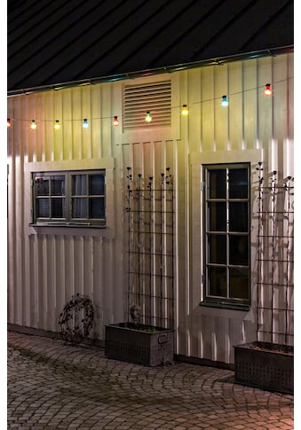 KONSTSMIDE LED-Lichterkette, 20 St.-flammig, LED Biergartenkette, 20 bunte Birnen /... kaufen