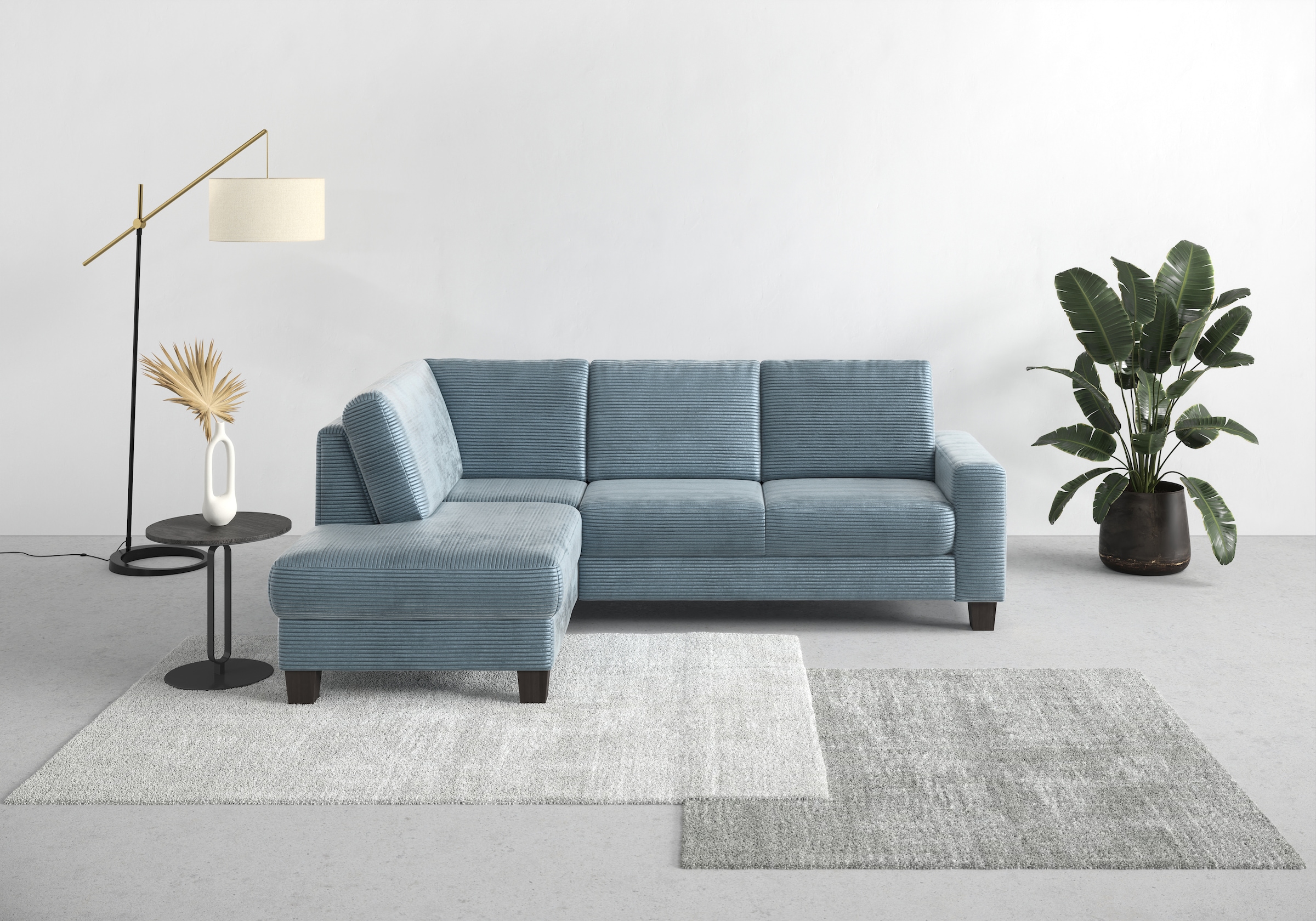 Ecksofa »Summer L-Form«, mit Ottomane, mit oder ohne Bettfunktion und Bettkasten,...