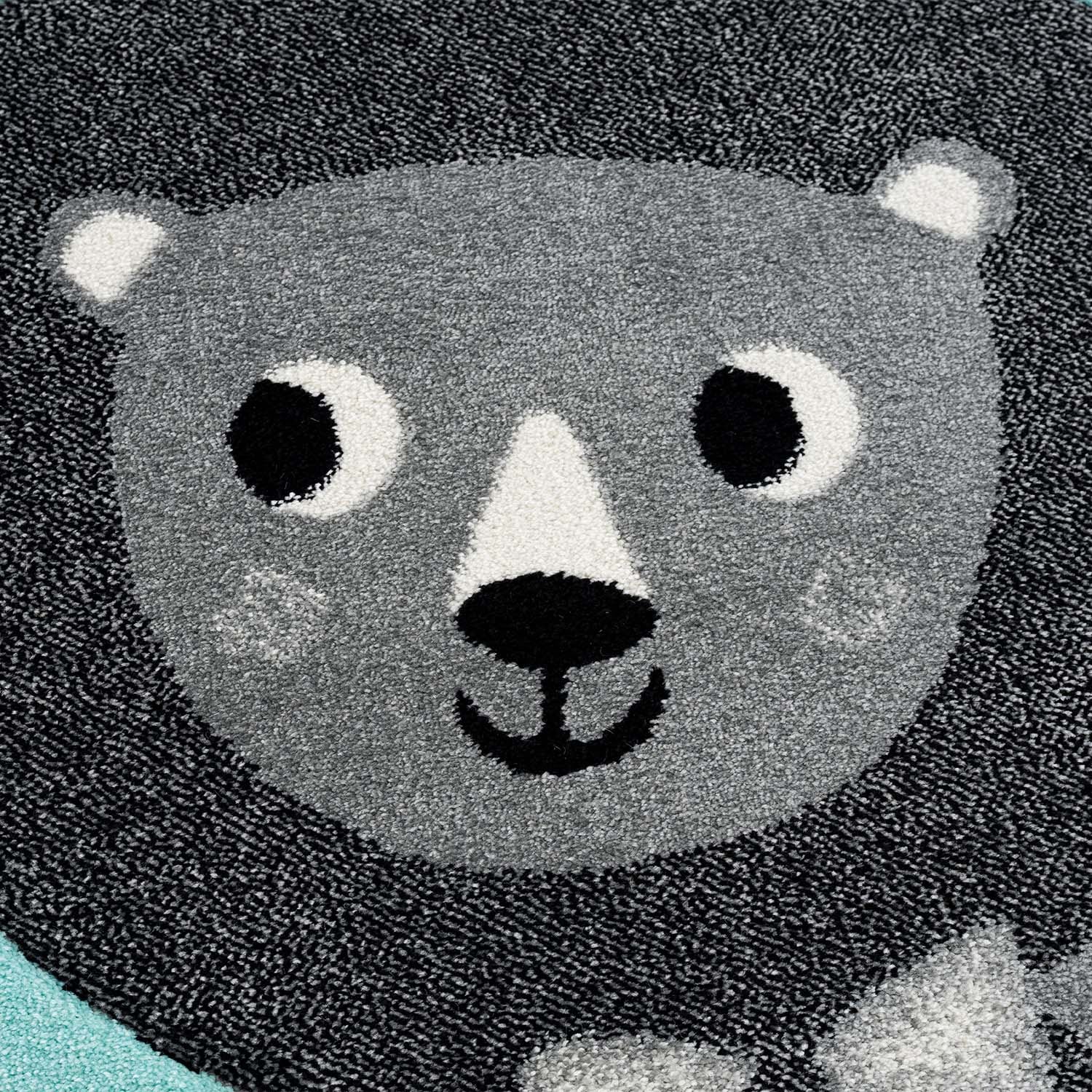 Carpet City Kinderteppich »Bueno Kids 9378«, rund, 11 mm Höhe, Spielteppich, Löwe, Boot, 3D-Effekt, Weicher Flor, Pflegeleicht