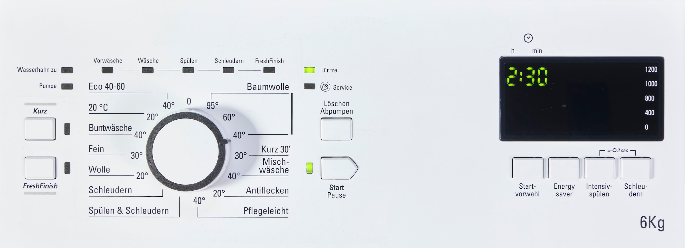 BAUKNECHT Waschmaschine Toplader »WAT Smart Eco 12C«, 6 kg, 1200 U/min, Kurz 30 min., Intensivspülen, Wolleprogramm, Startzeitvorwahl
