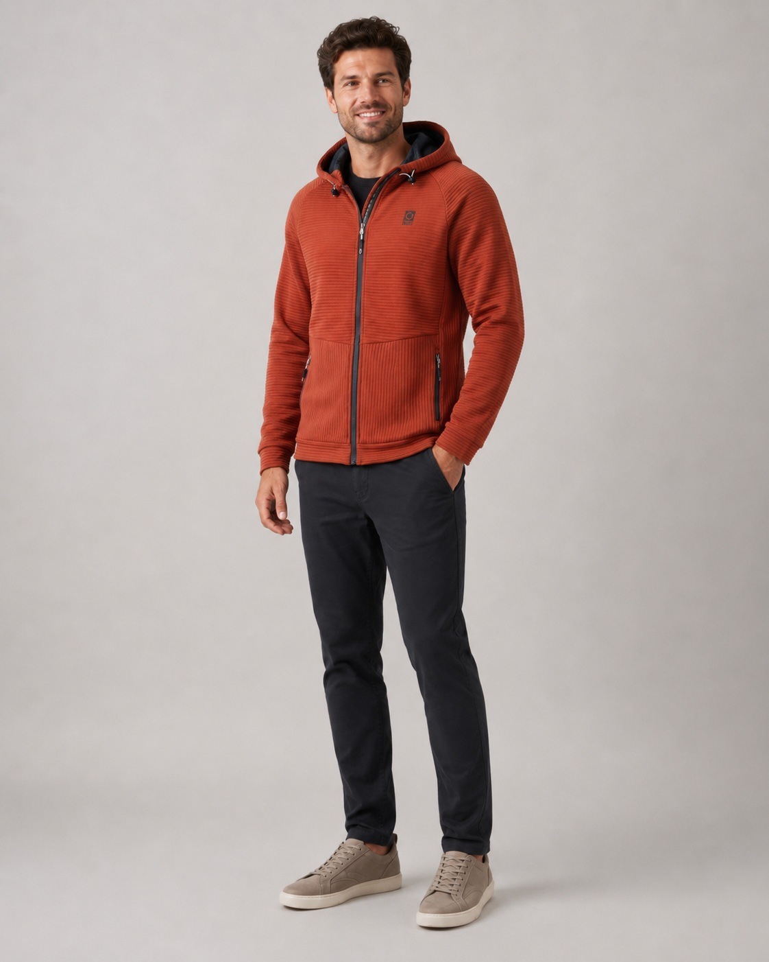 LPO Funktionsjacke »Vincent MN II« mit Kapuze Verstellbare Kapuze, mehrere Taschen, Innenfutter