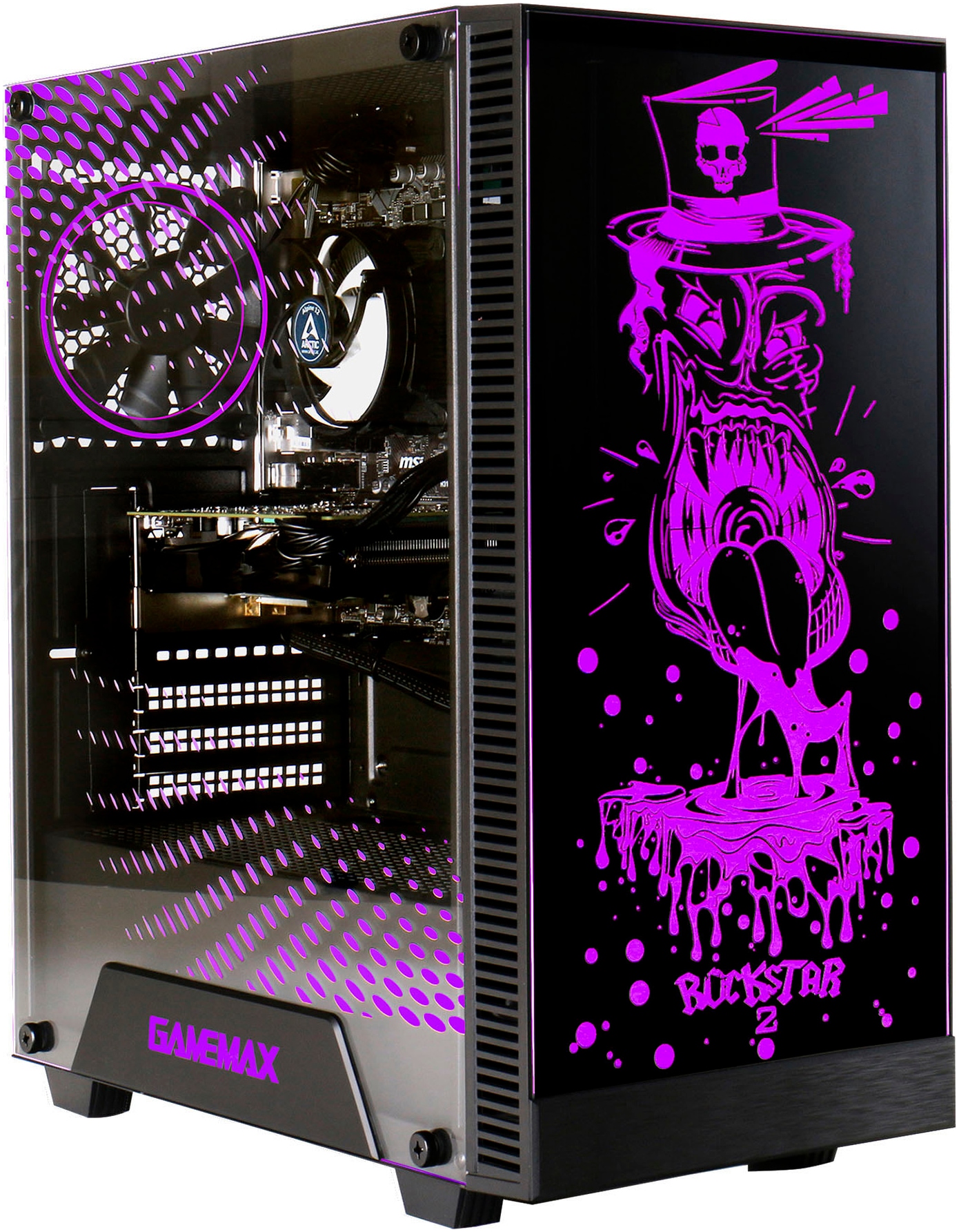 GAMEMAX PC-Komplettsystem »MegaDeal Gaming-PC-Set Rockstar«, Windows 11 + MSI PRO MP273A Monitor, 69cm (27") + Maus & Tastatur