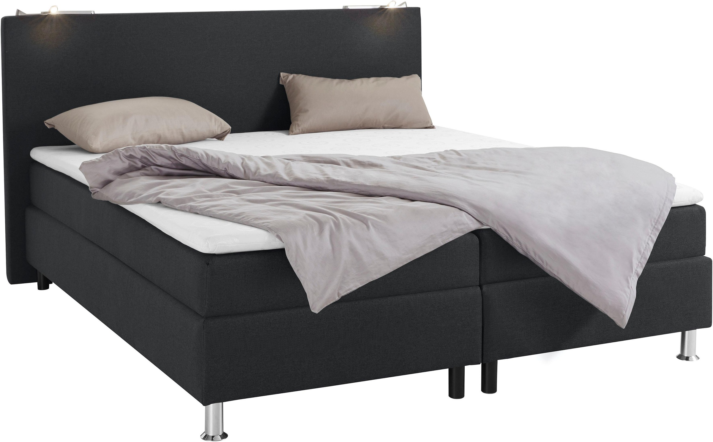 COLLECTION AB Boxspringbett, inkl. LED-Beleuchtung und Topper
