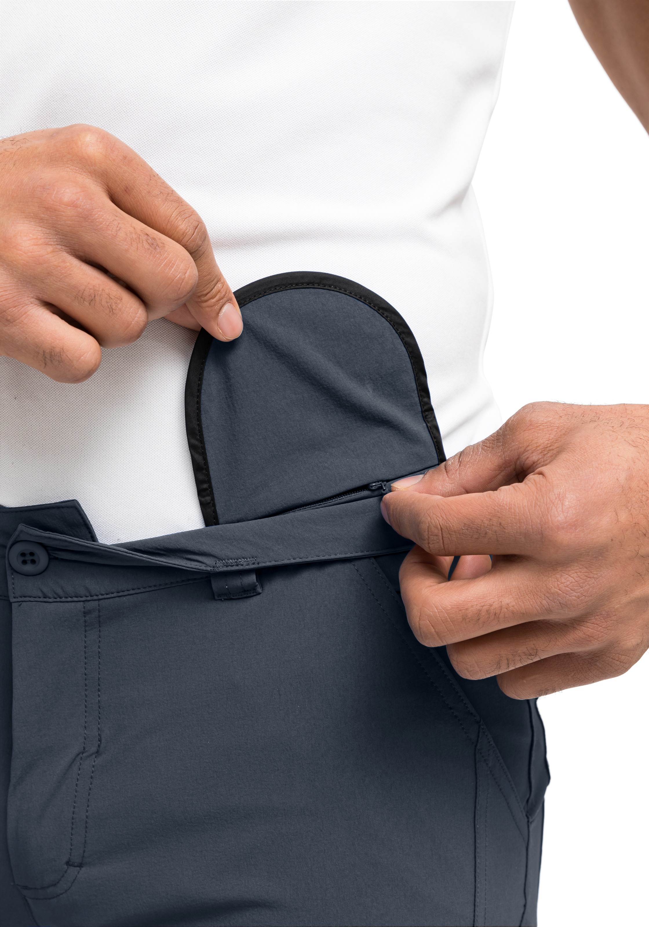 Maier Sports Funktionsshorts »Nil Short M«, Herren Shorts, kurze Wanderhose, Outdoorhose 4 Taschen, Regular Fit