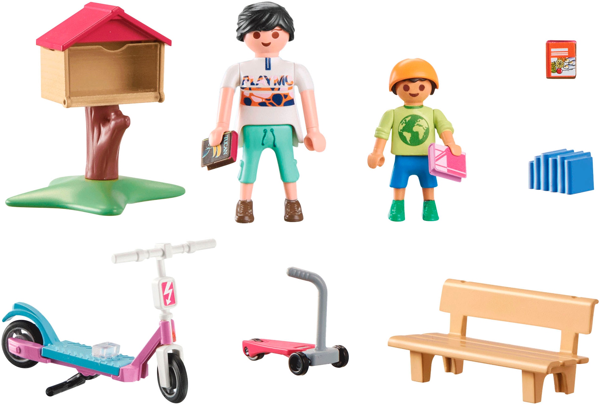 Playmobil® Konstruktions-Spielset »Büchertausch für Leseratten (71511), My Life« Made in Europe