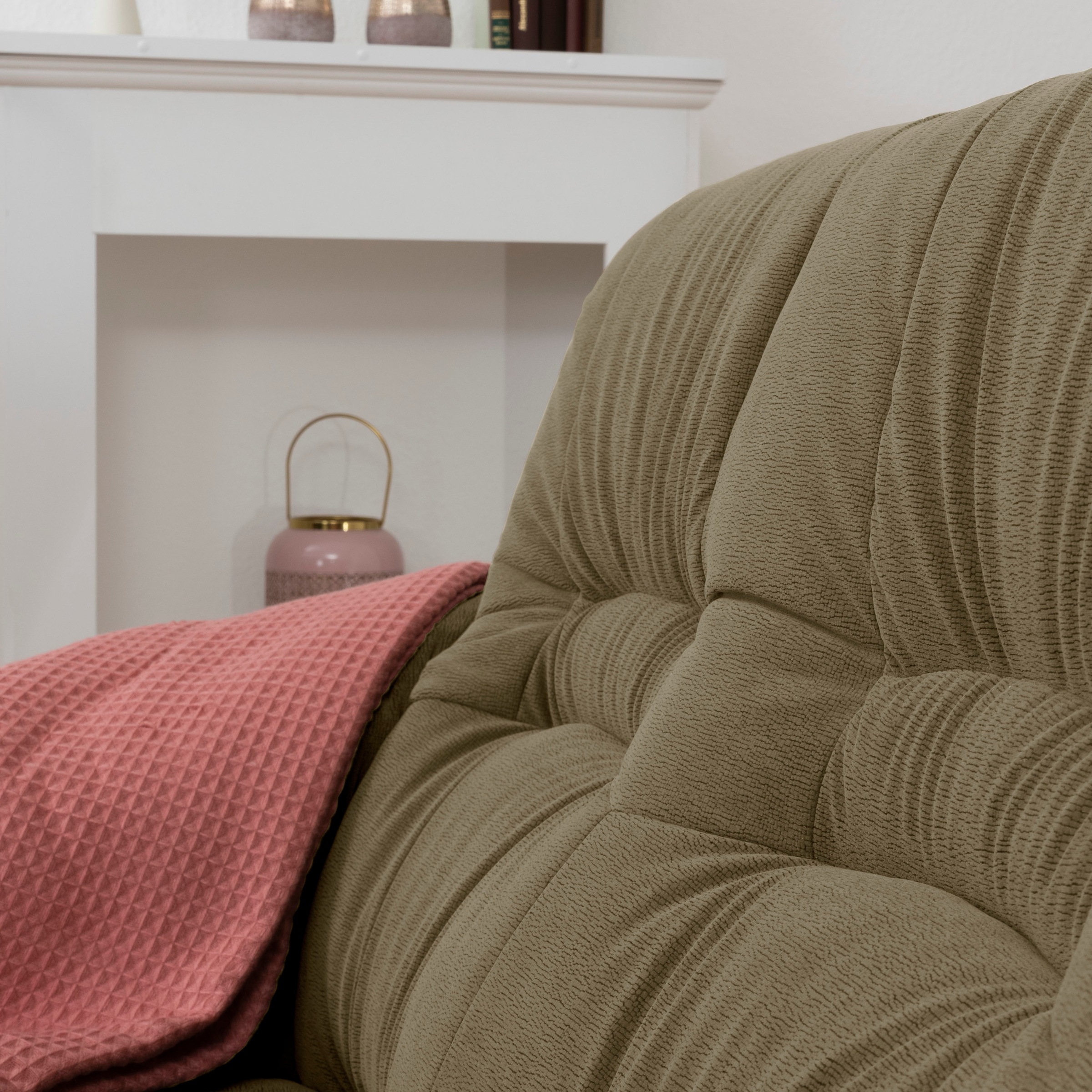 Max Winzer® Hocker »Texas«, mit dekorativem Holzgestell