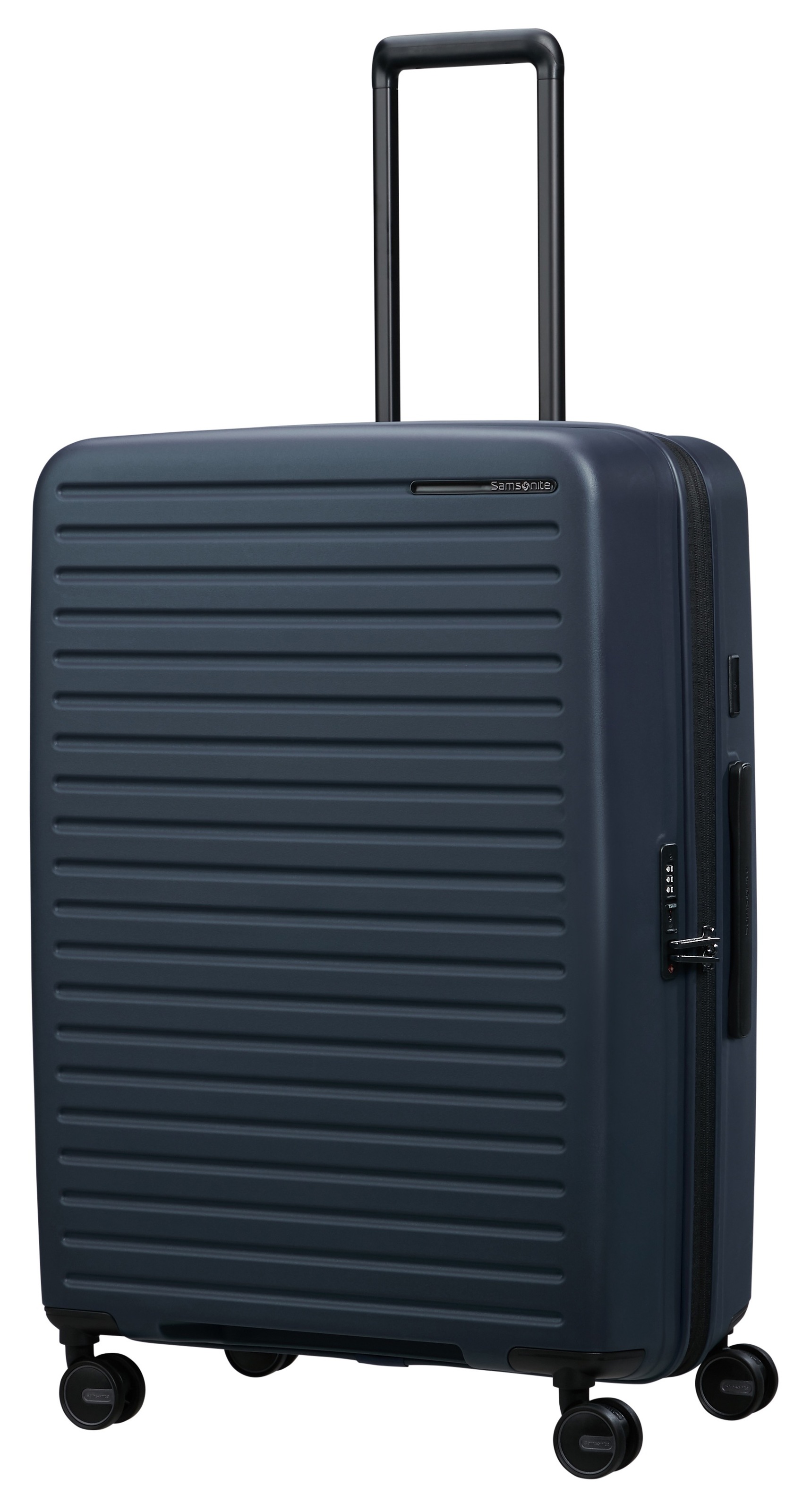 Samsonite Hartschalen-Trolley »RESTACKD, verschiedene Größen und Farben«, (mit Packtaschen), 4 Rollen, Reisekoffer mit TSA Schloss Volumenerweiterung Packtaschen