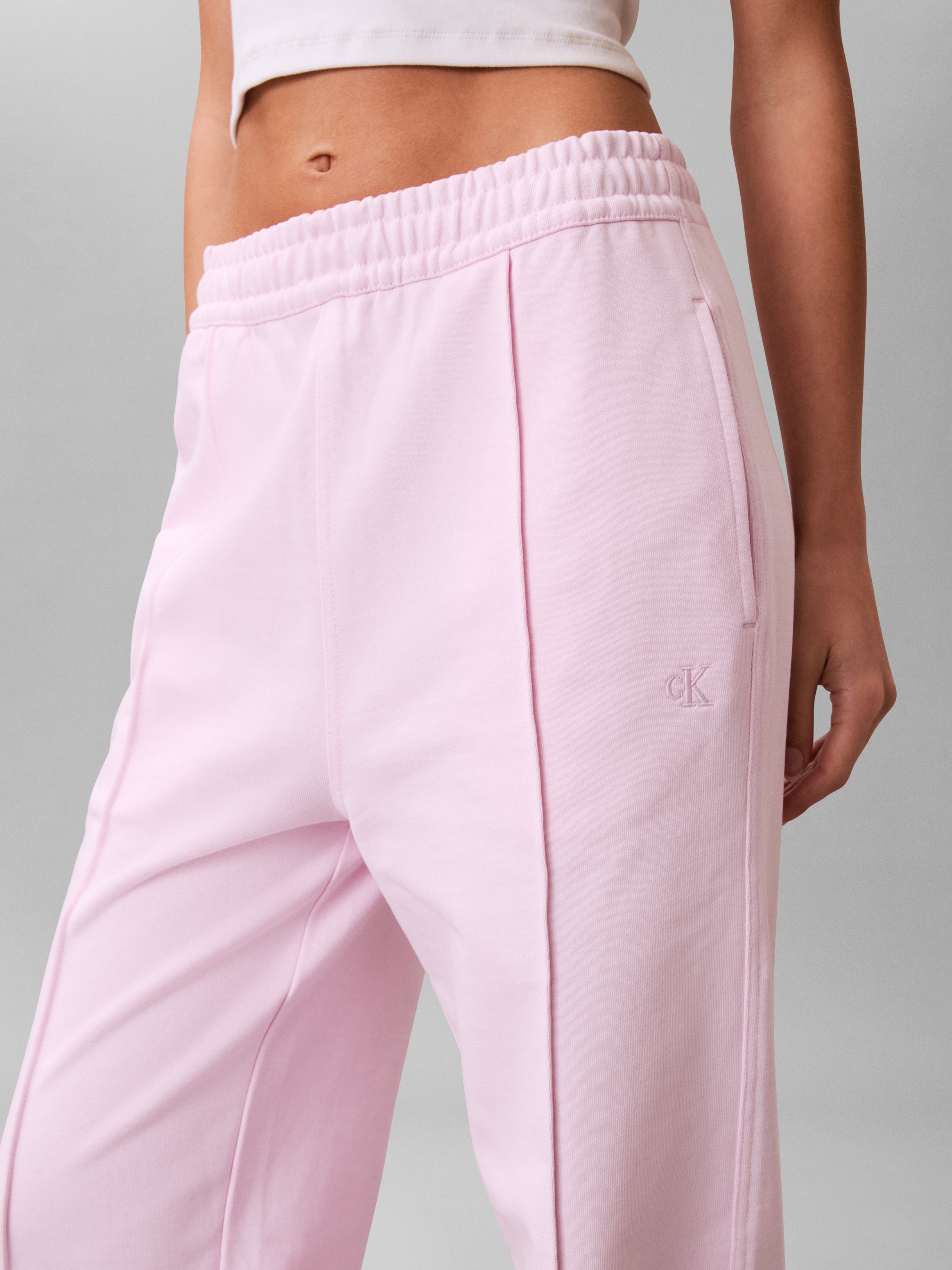 Calvin Klein Jeans Sweathose  elastischer Bund, gerade Passform, Bundfalte