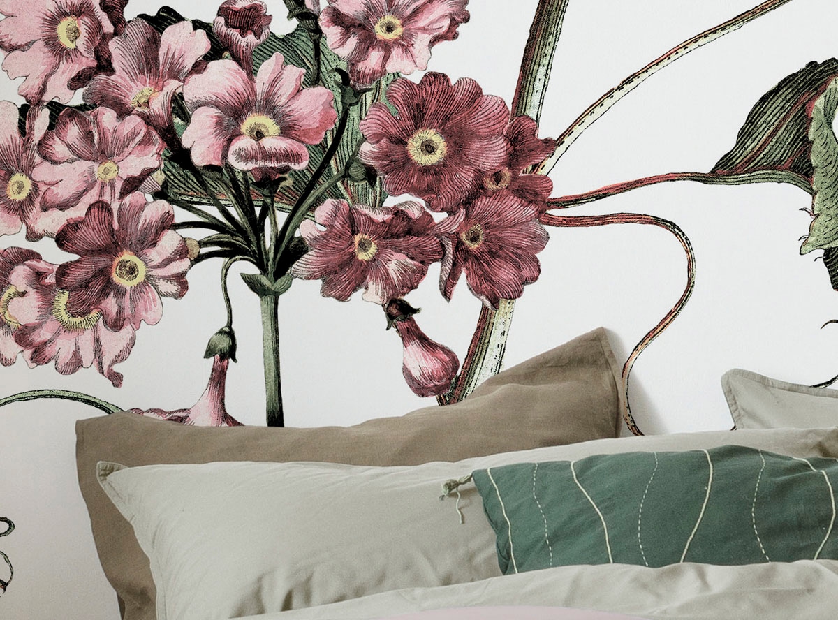 Komar Fototapete »Digitaldruck Vlies - Paradis de Papillons - Größe 400 x 250 cm«, bedruckt, Wohnzimmer, Schlafzimmer