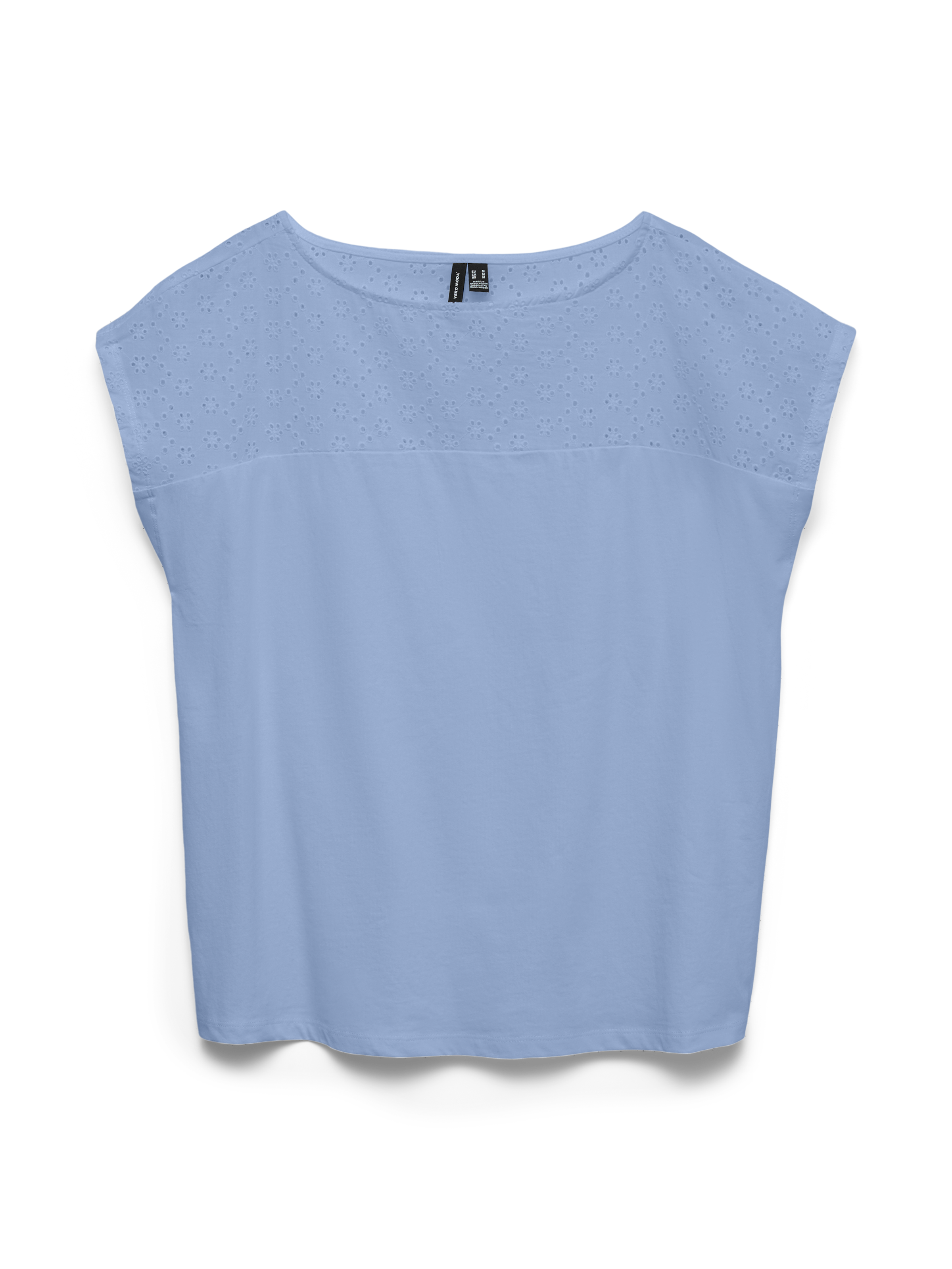 Vero Moda Spitzentop »VMJANNI CS BOAT NECK TOP JRS GA« Baumwolle