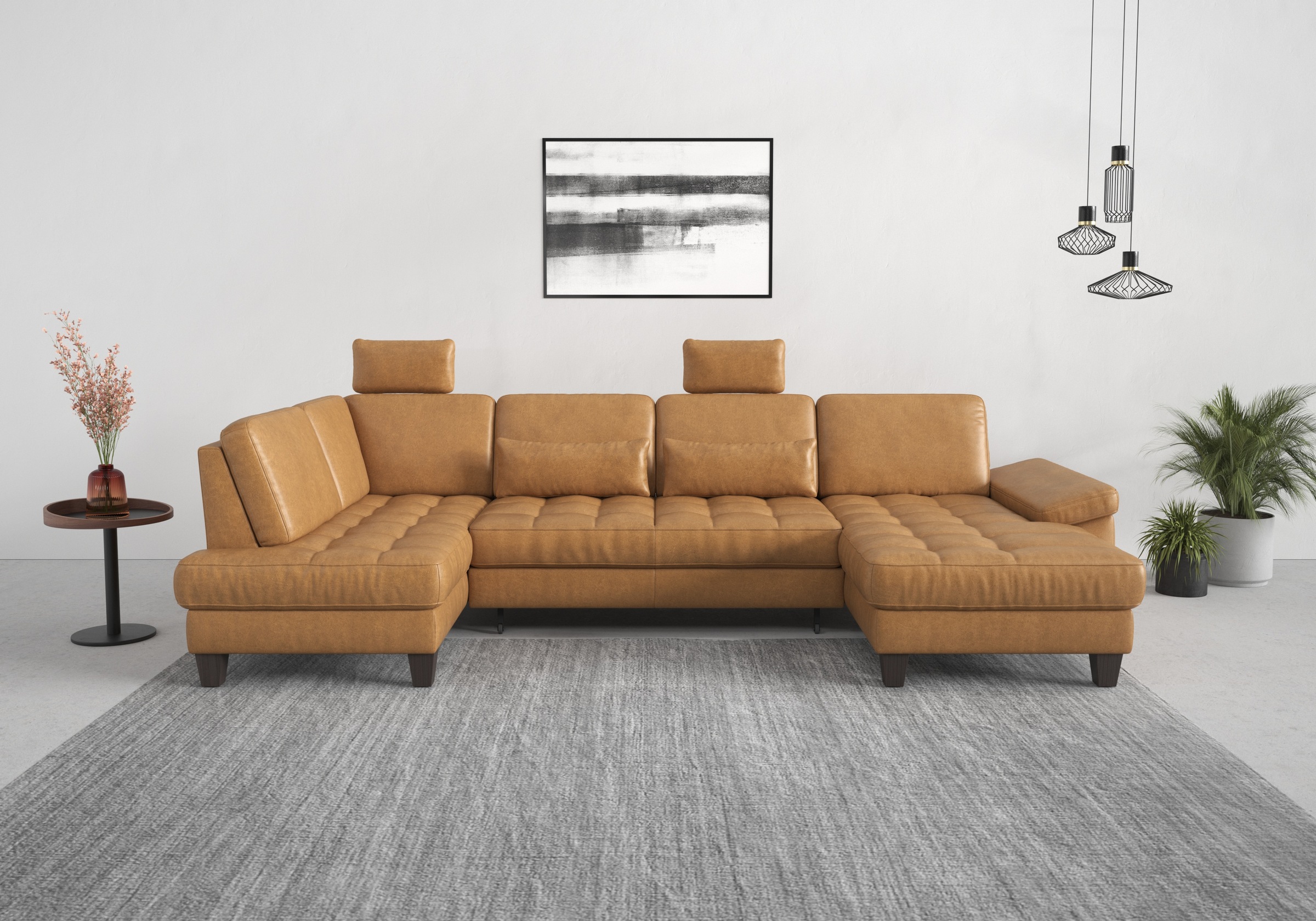 sit&more Wohnlandschaft »Westham U-Form«, wahlweise mit Bettfunktion, Bettkasten, Sitztiefenverstellung