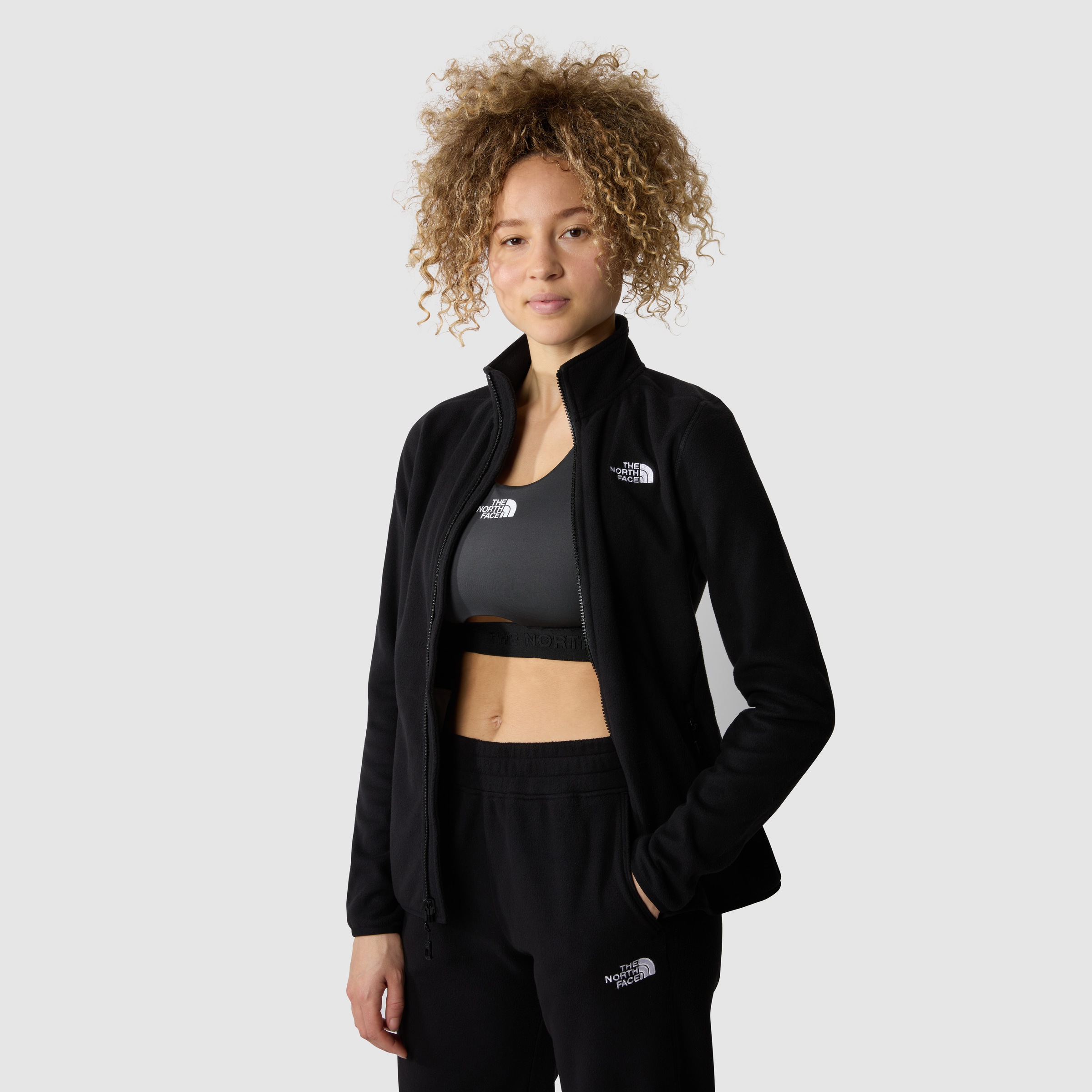 The North Face Fleecejacke »W 100 GLACIER FZ - EU«, (1 St.), mit Logostickerei