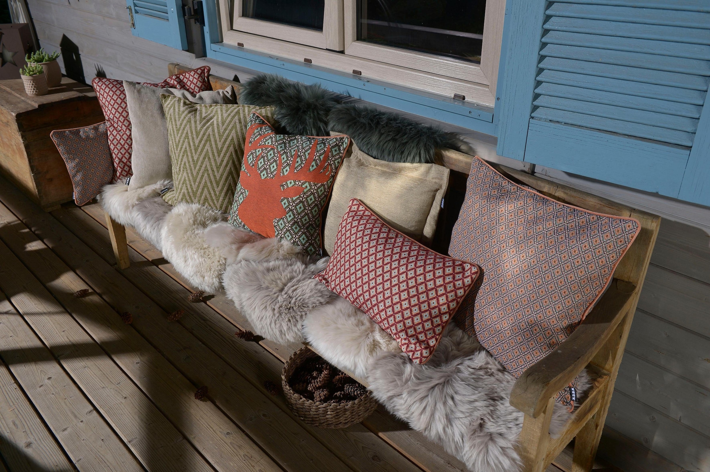 H.O.C.K. Dekokissen »Harry Devin« Kissenhülle mit Füllung, 1 Stück