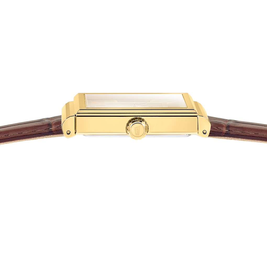 Festina Quarzuhr »On the Square« Armbanduhr, Damenuhr, Herrenuhr, Lederarmband, analog