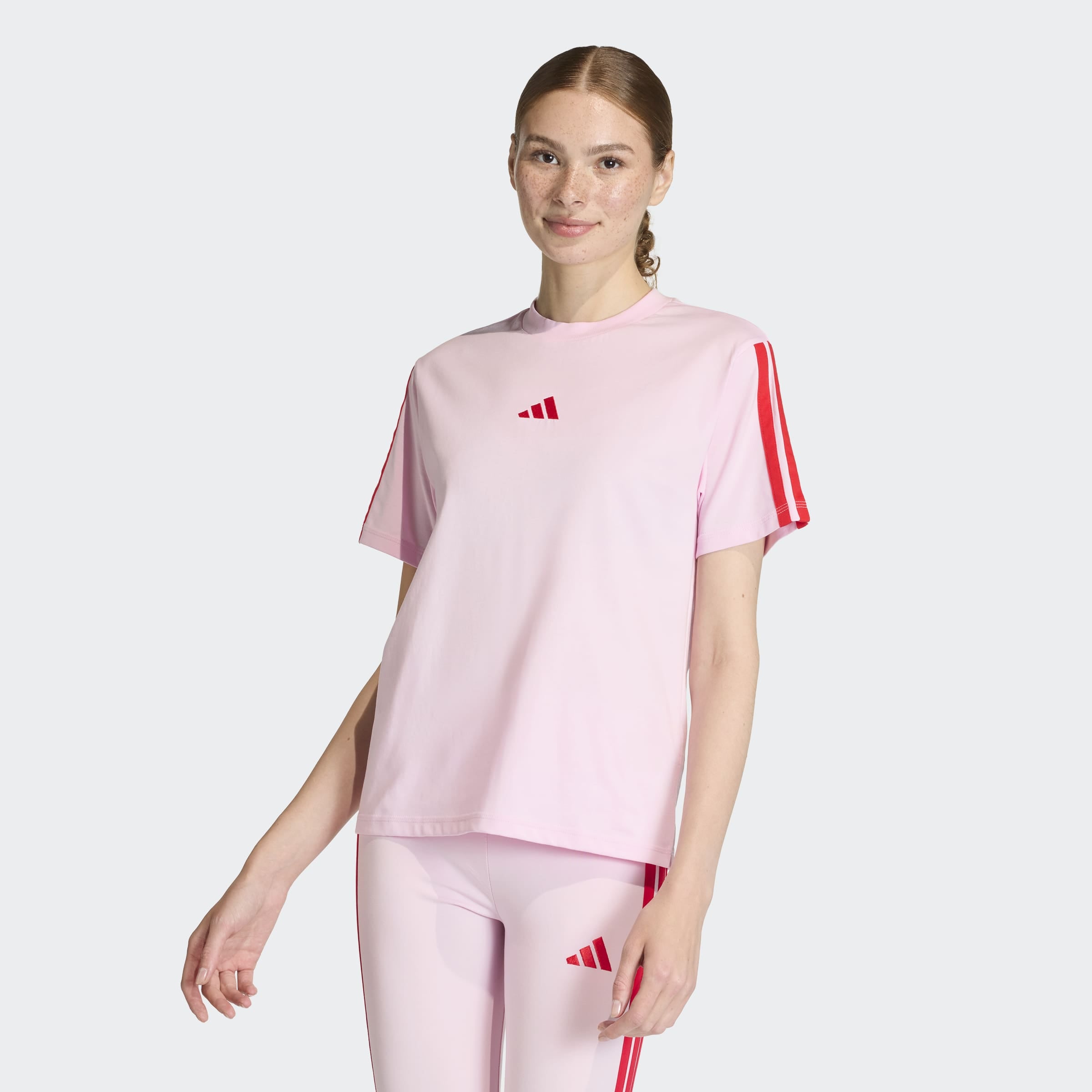 adidas Sportswear T-Shirt »W 3S SJ T B« klassische 3-Streifen an den Ärmeln, ohne Verschluss