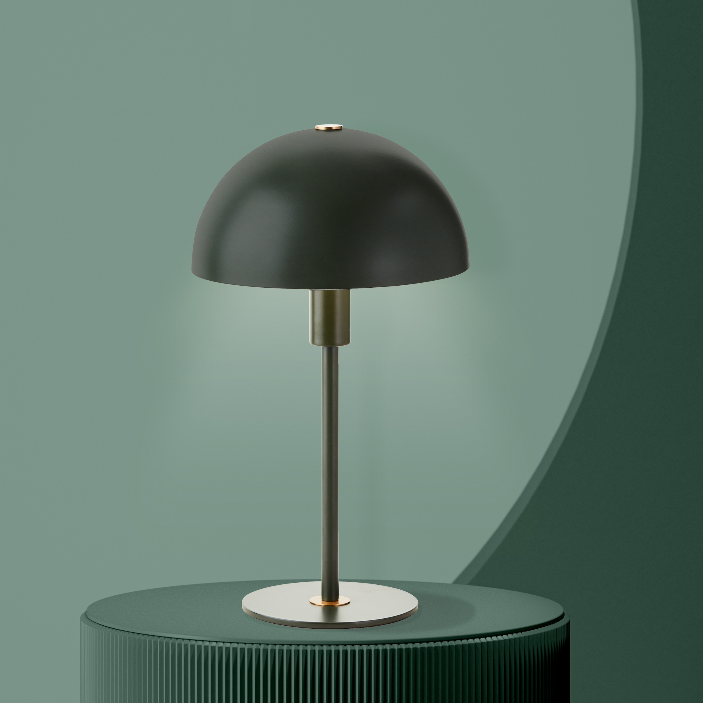LeGer Home by Lena Gercke Tischleuchte »Linnea Pilz Lampe«, 1 flammig, Leuchtmittel E14 | ohne Leuchtmittel, Pilzleuchte, Tischlampe, Metallsockel, Höhe 35,5 cm