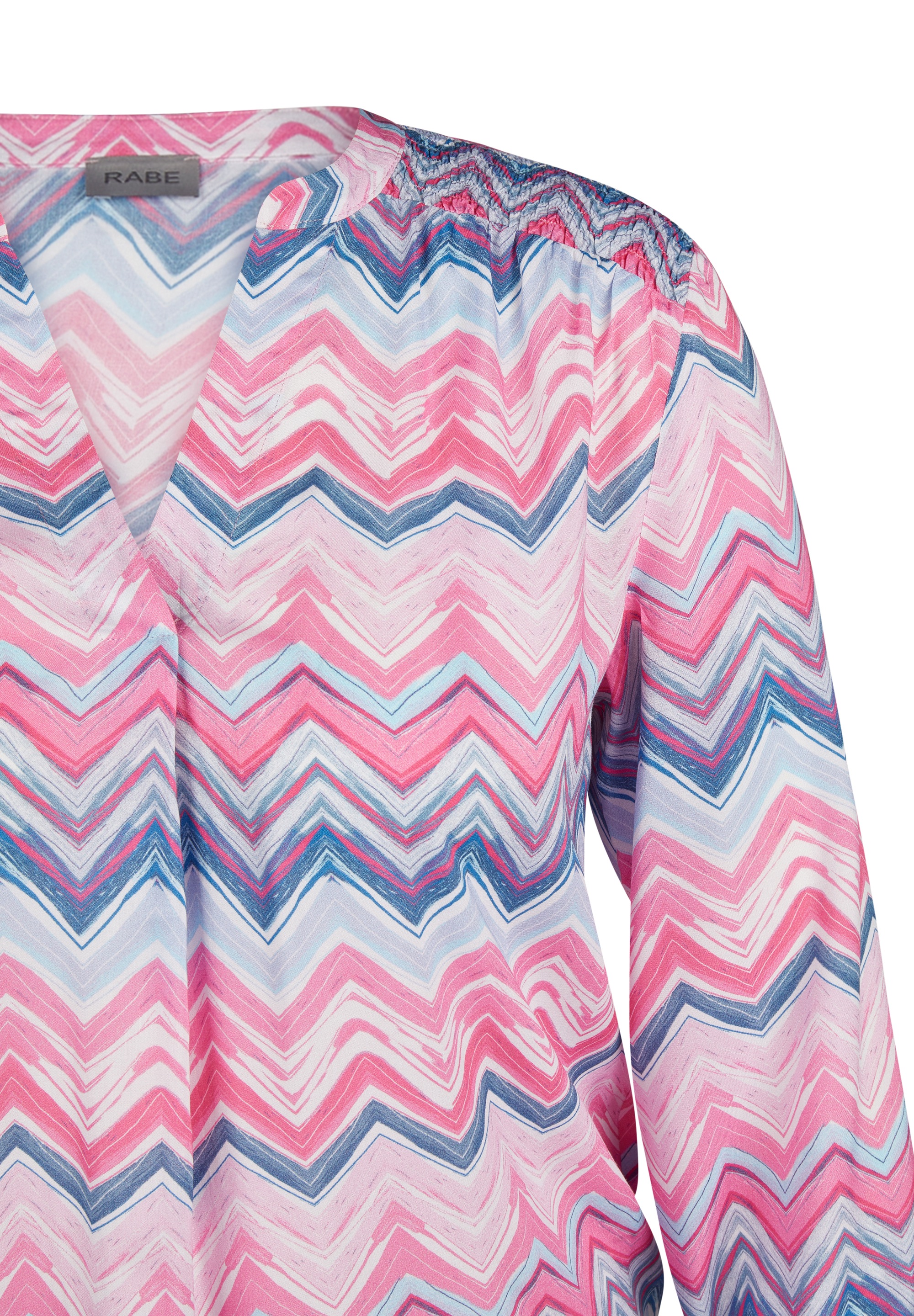 Rabe Druckbluse, mit grafischem Muster und aus reiner Viskose