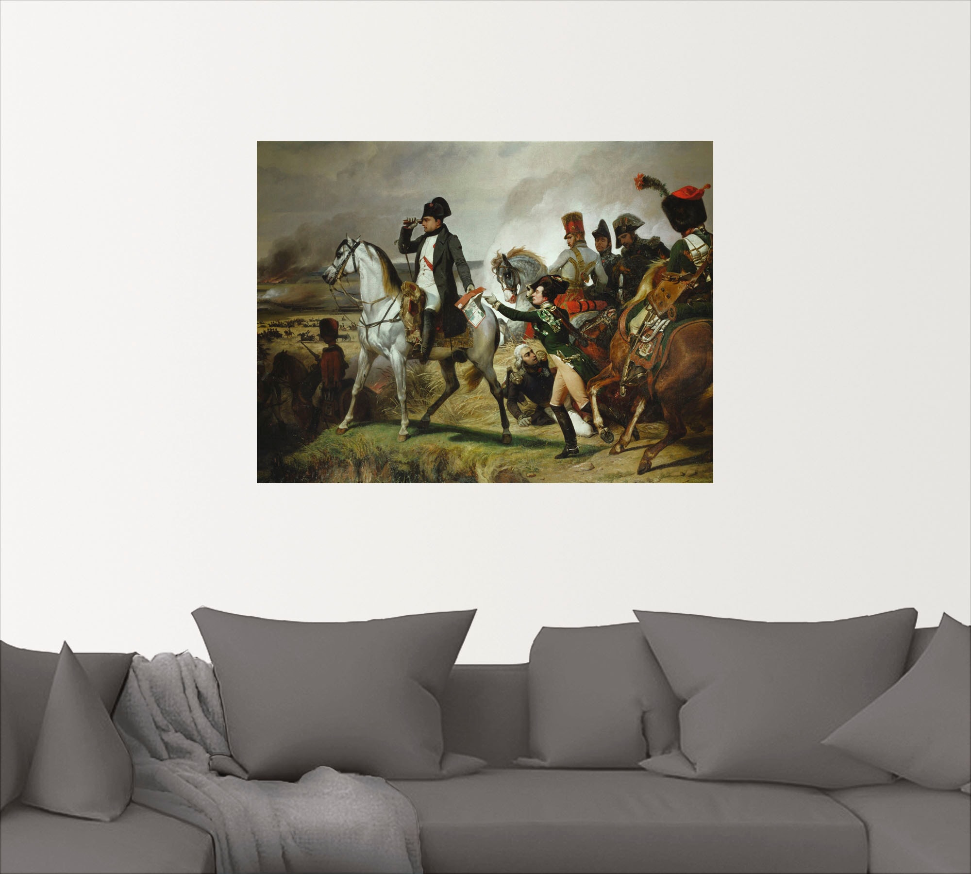 Artland Wandbild »Napoleon Bonaparte, Schlacht von Wagram«, Menschen, (1 St.), als Leinwandbild, Wandaufkleber oder Poster in versch. Größen