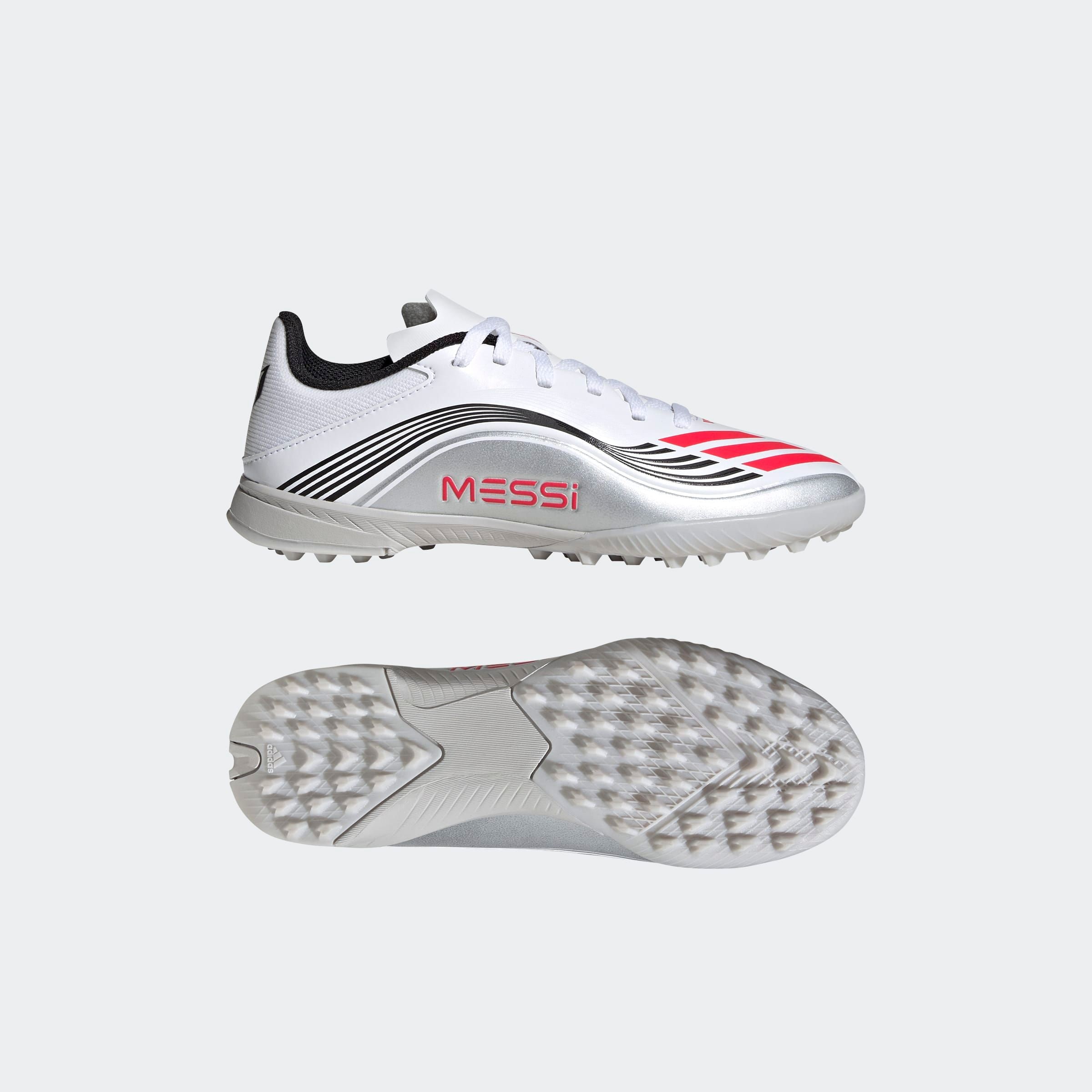 adidas Performance Fußballschuh »F50 MESSI LEAGUE KIDS TF«, geeignet für harte Untergründe Asche und Kunstrasen