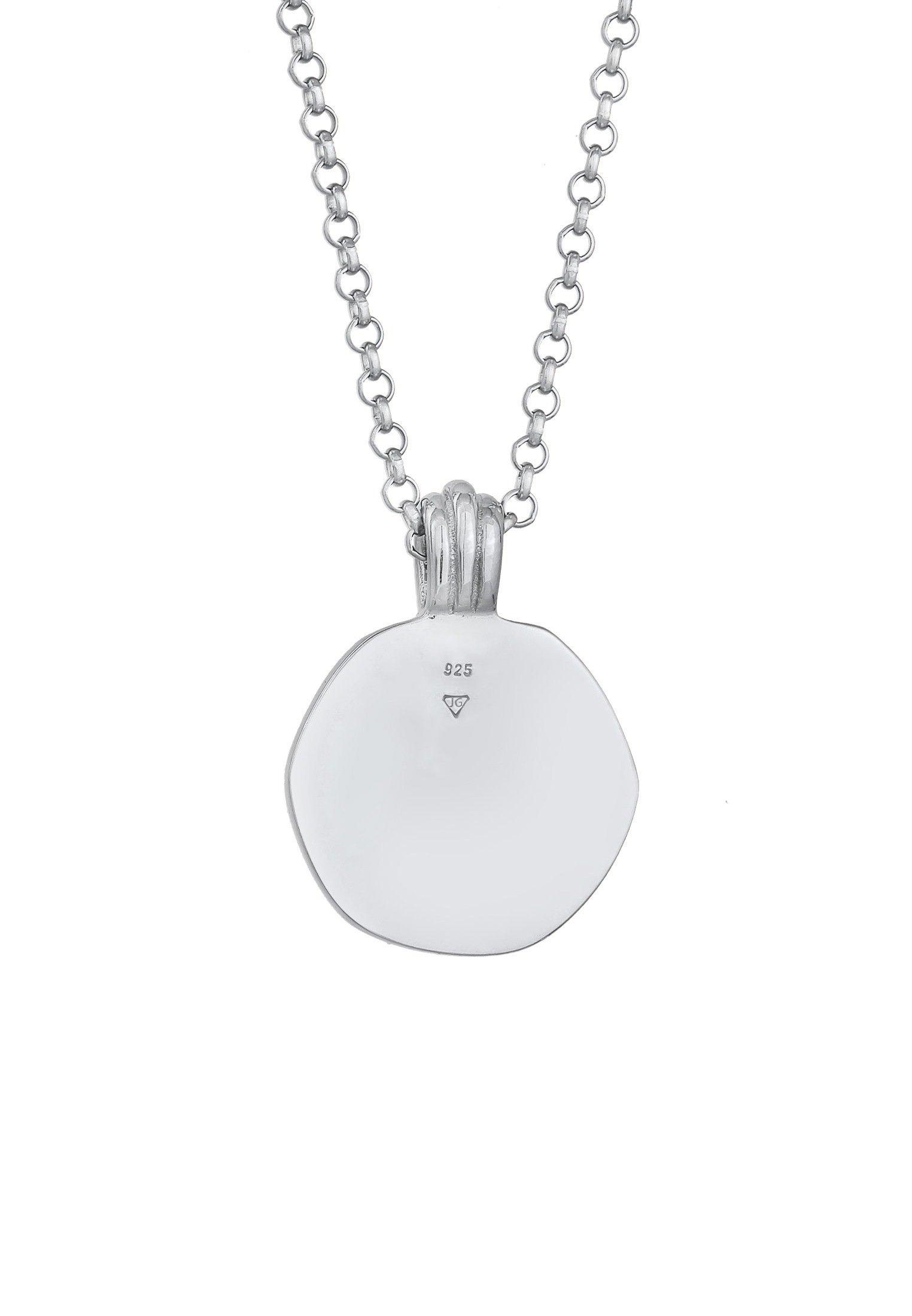 Elli Kette mit Anhänger »Halskette Sonne Münze Emaille 925 Silber«