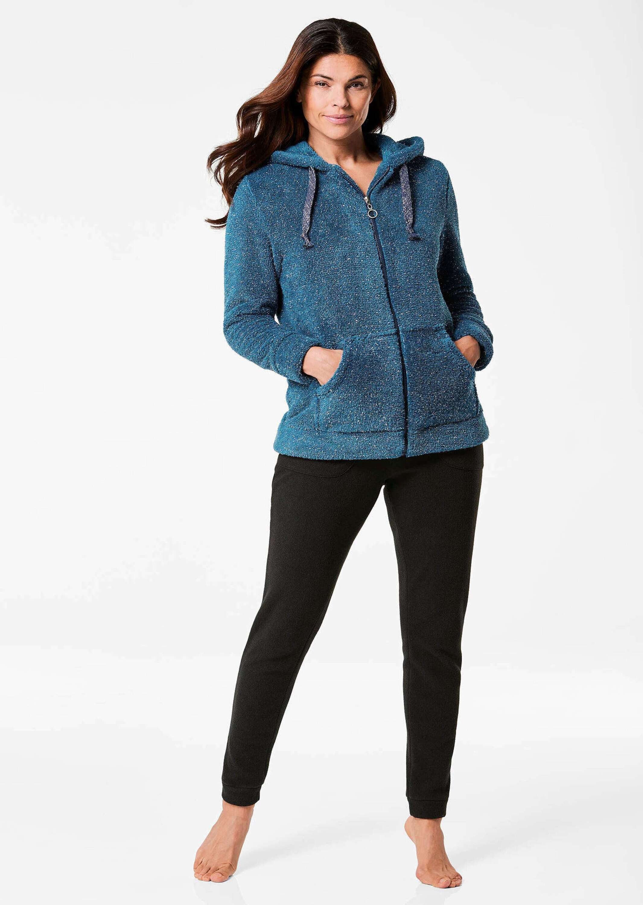 GOLDNER Strickjacke »Flausch-Freizeitjacke in Blousonform« keine/nicht Relevant