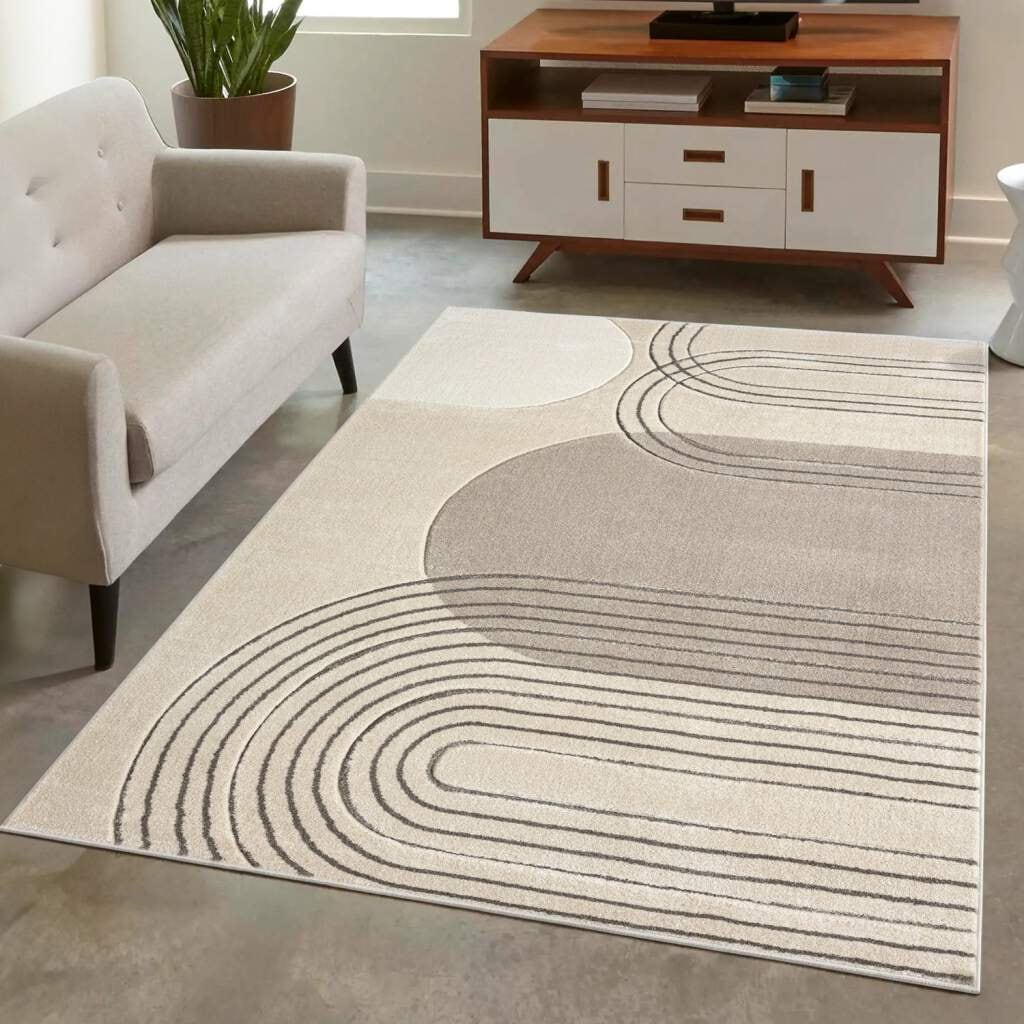 Carpet City Teppich »BONITO7157«, rechteckig, 11 mm Höhe, Flachflor, Hochtief-Muster/ 3D-Effekt, Geo-Muster, für Wohnzimmer