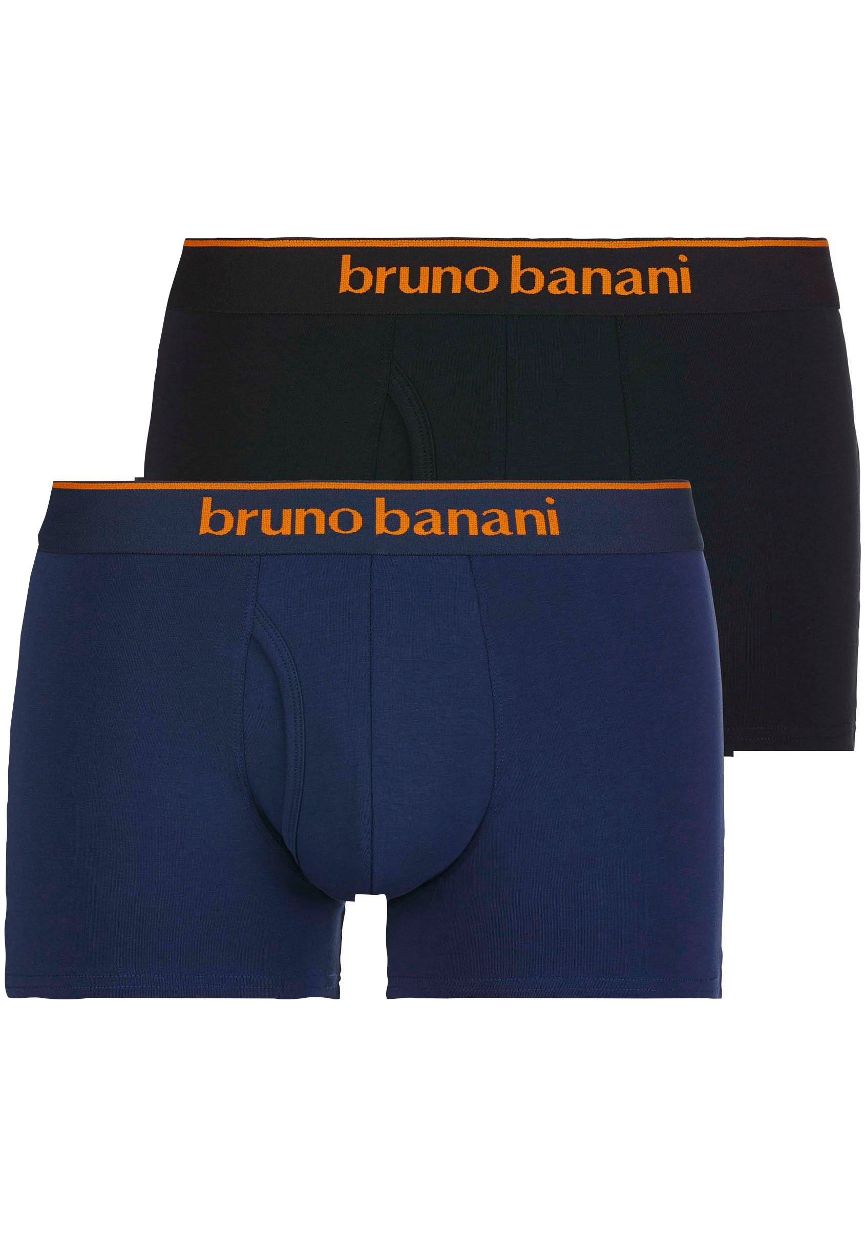 Bruno Banani Boxershorts »Short 2Pack Quick Access«, (Packung, 2er-Pack), Kontrastfarbene Details